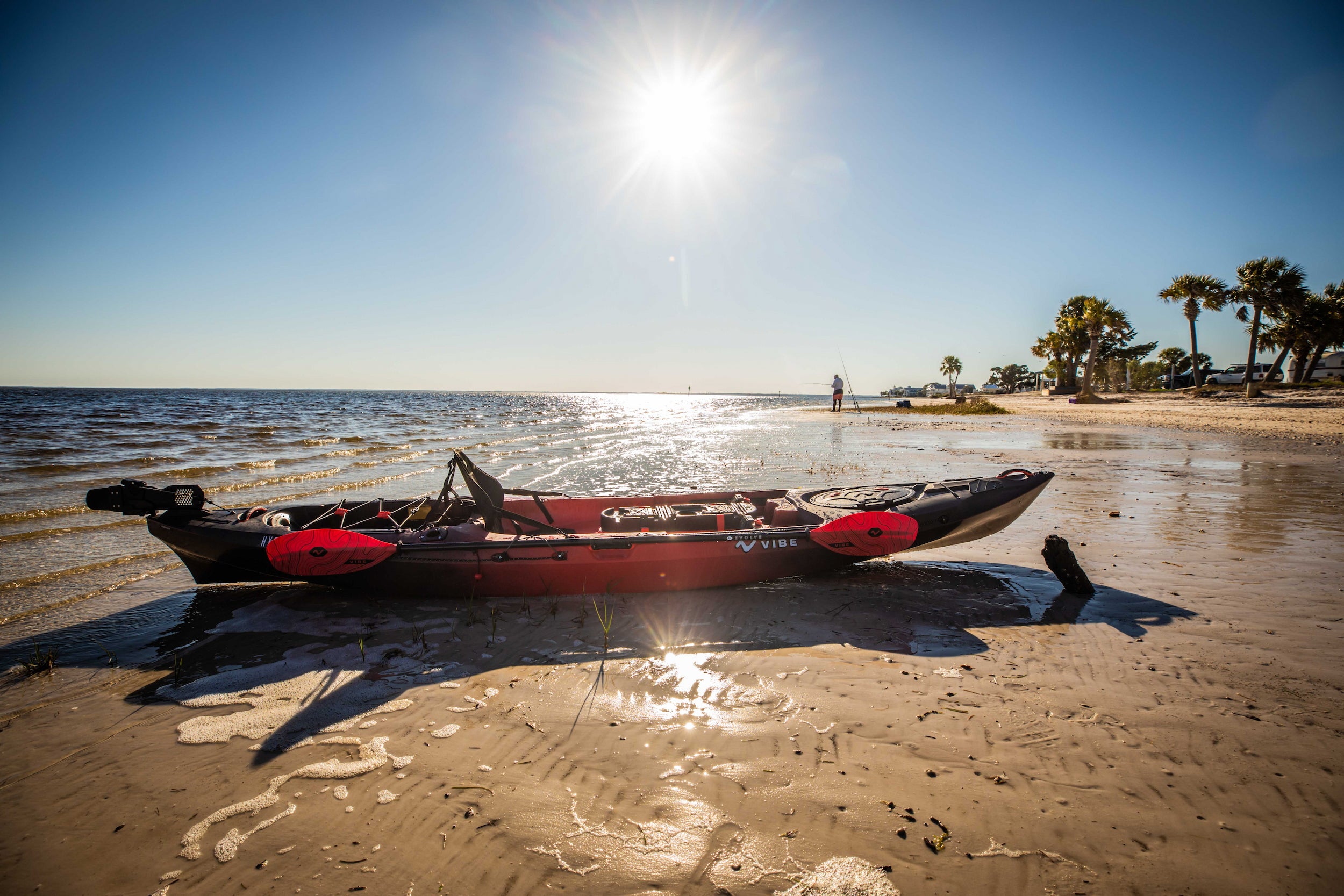 Hydra 130 + 40% off accessories bundle! Including: Ember Carbon Paddle + Kayak Stand + 30 oz Tumbler + Mesh Tackle Tray Sleeve + Anchor Trolley + 25L Dry Bag