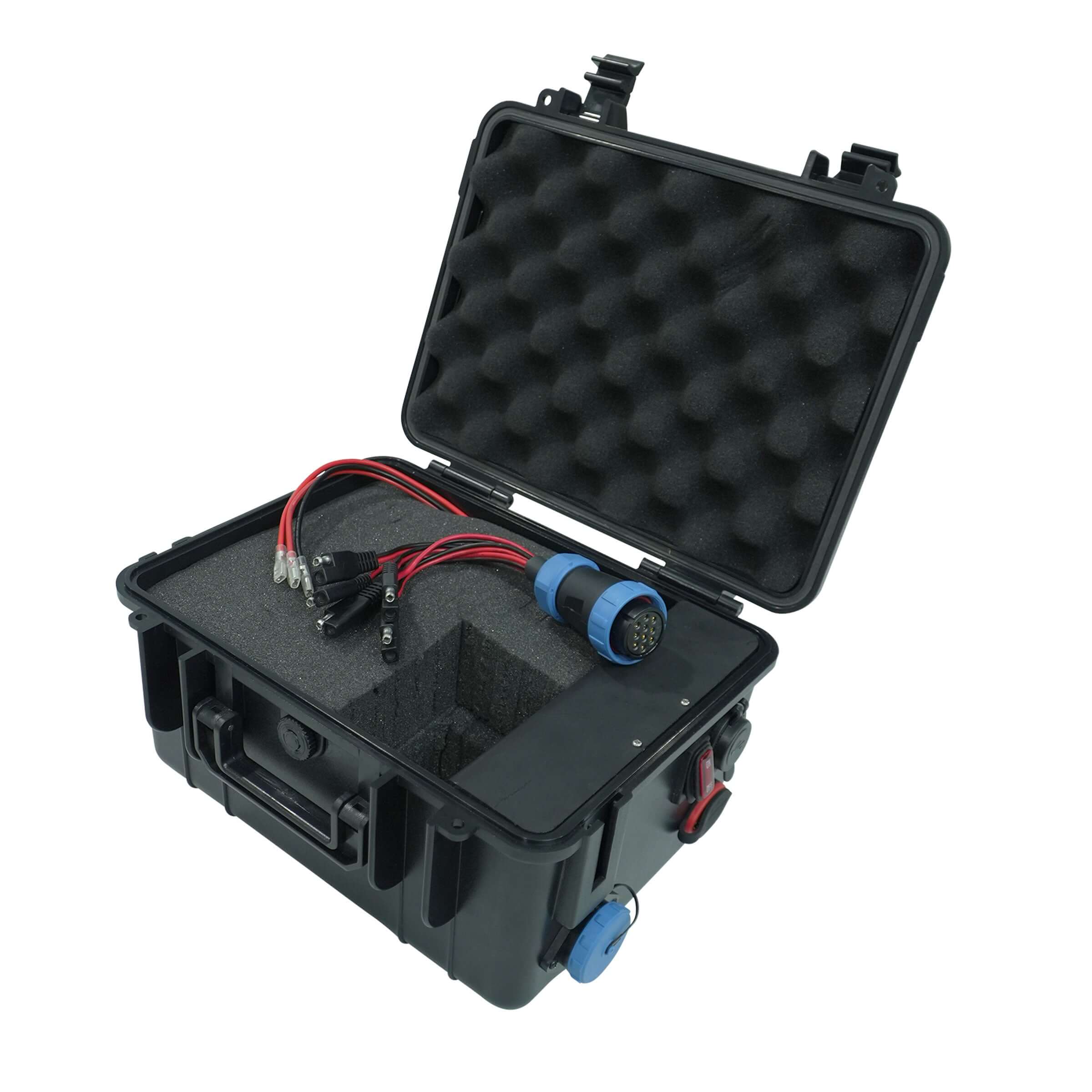 Station d'alimentation portable avec système de commutation numérique sans fil à 5 circuits (piles non incluses)