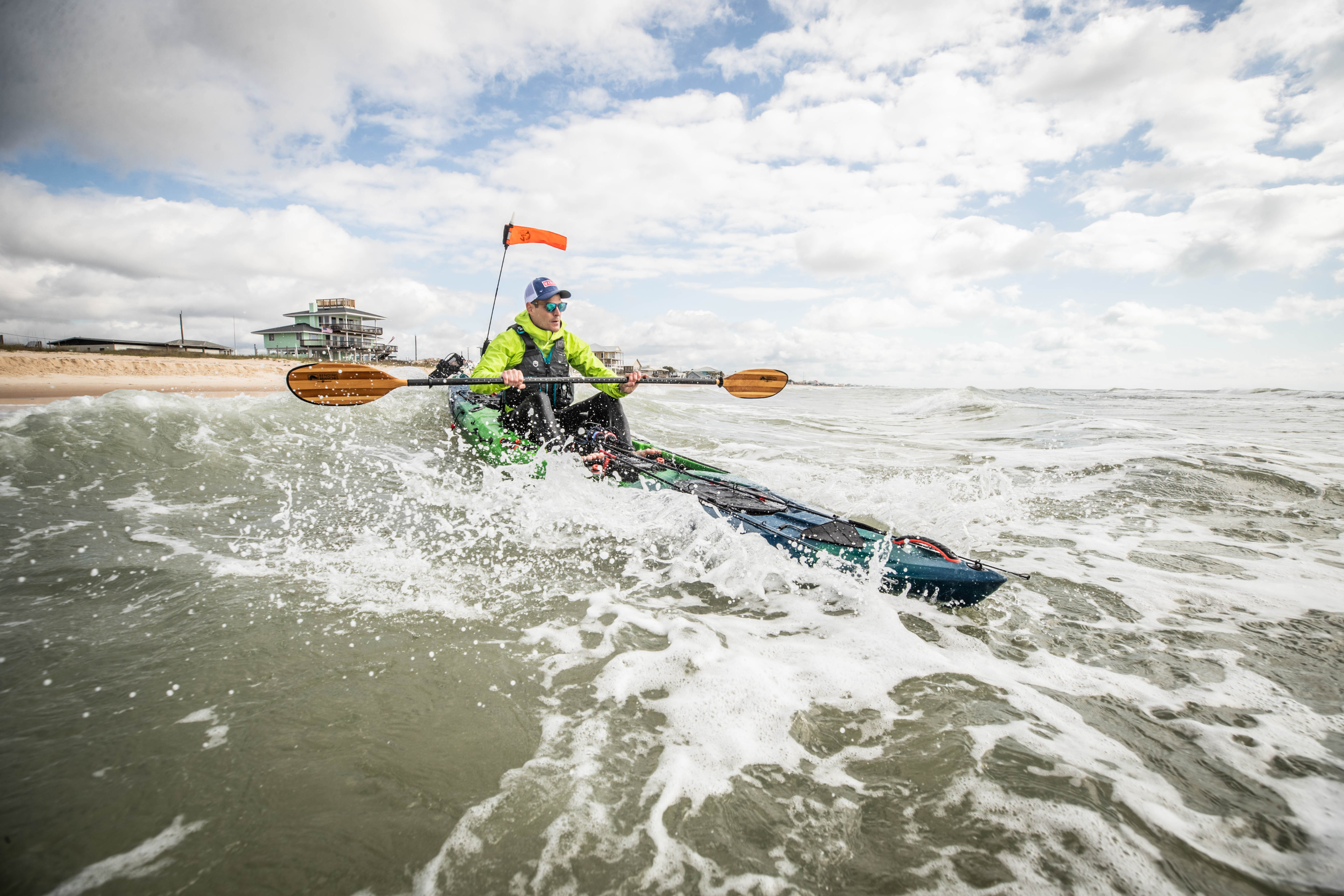 Hydra 130 + 40% off accessories bundle! Including: Ember Carbon Paddle + Kayak Stand + 30 oz Tumbler + Mesh Tackle Tray Sleeve + Anchor Trolley + 25L Dry Bag
