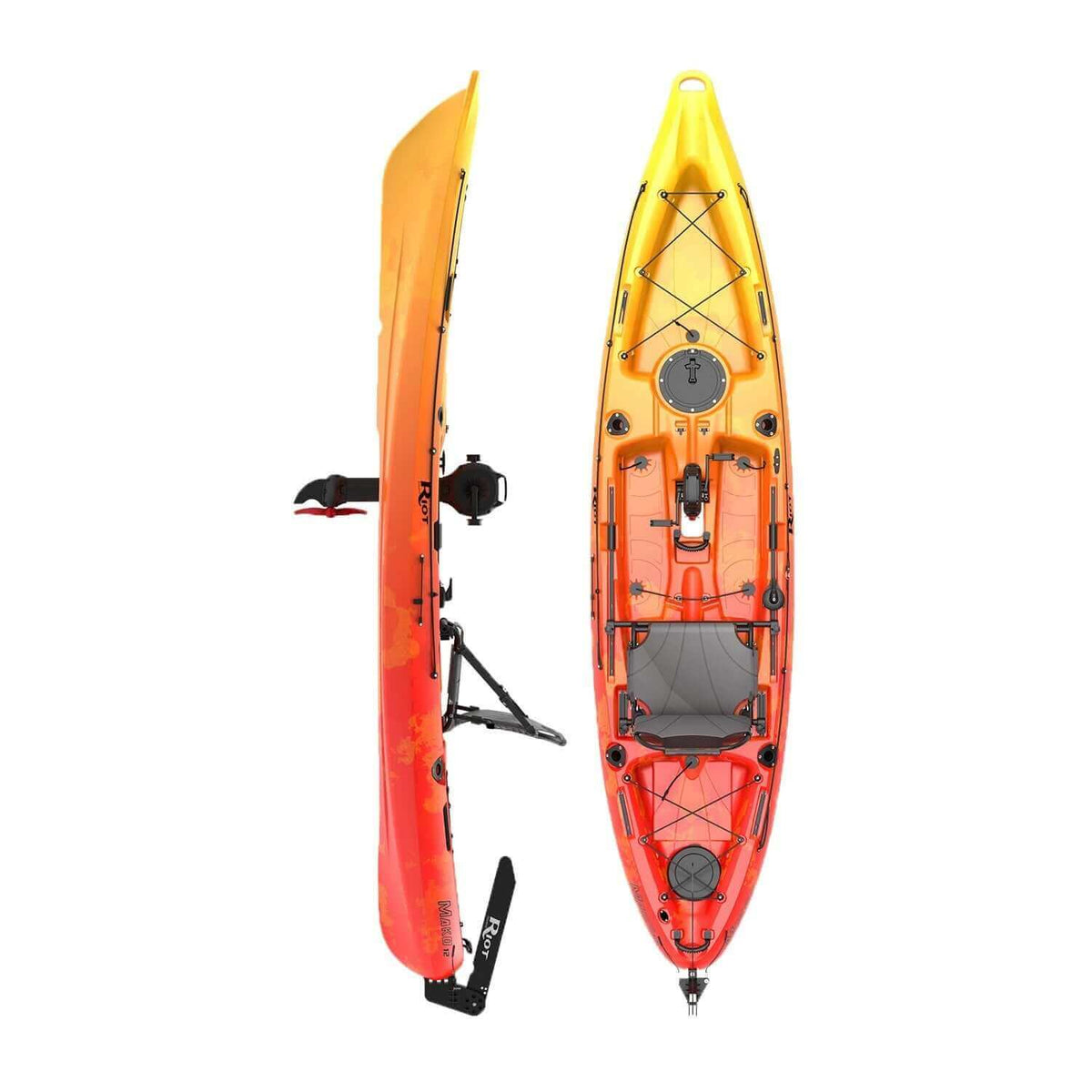 Mako 12 Impulse Drive Fishing Kayak | Vibe Kayaks