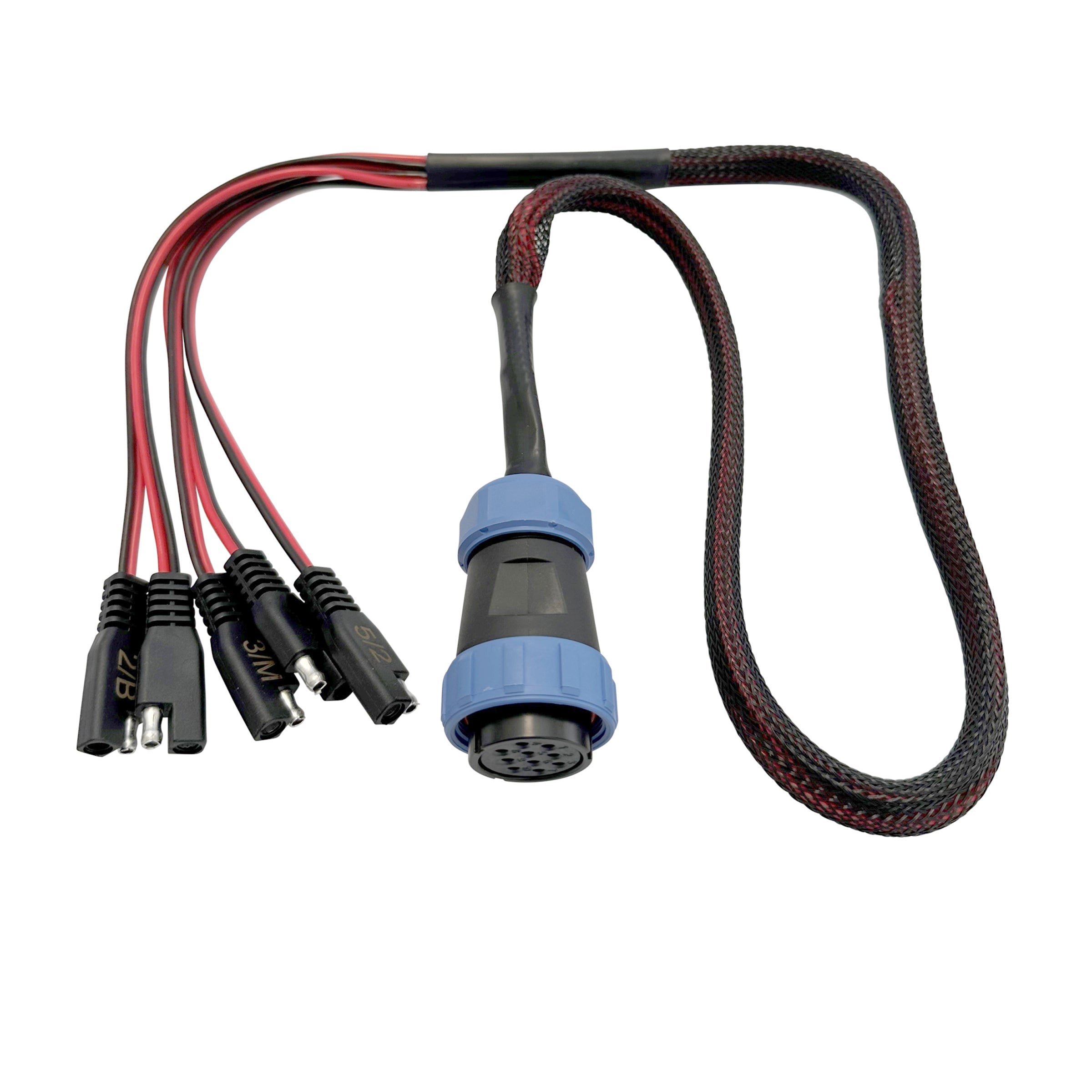 Kit de déconnexion rapide 5 circuits, étanche et robuste - montage sur panneau et faisceau (YP-QD5)
