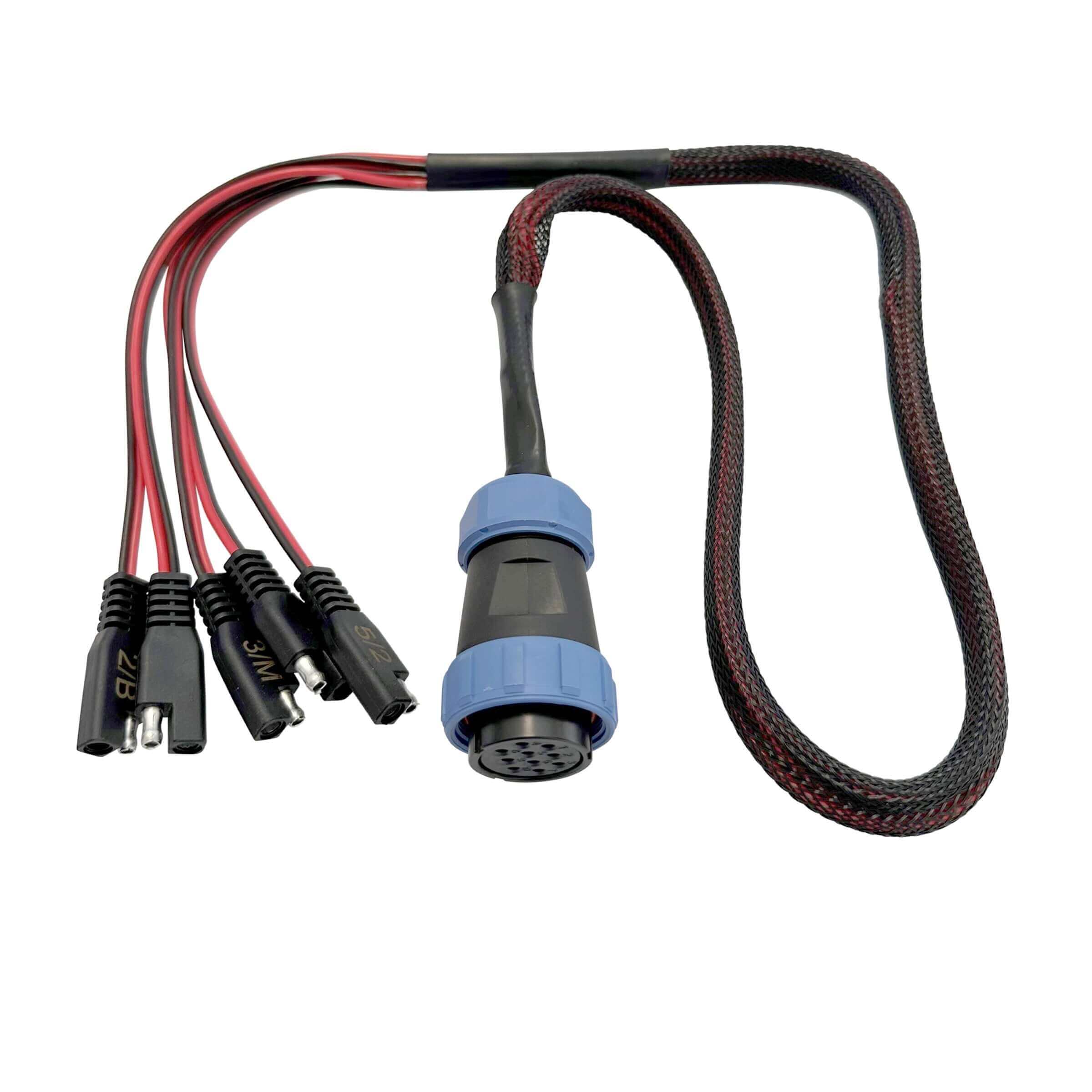 Kit de déconnexion rapide 5 circuits, étanche et robuste - montage sur panneau et faisceau (YP-QD5)