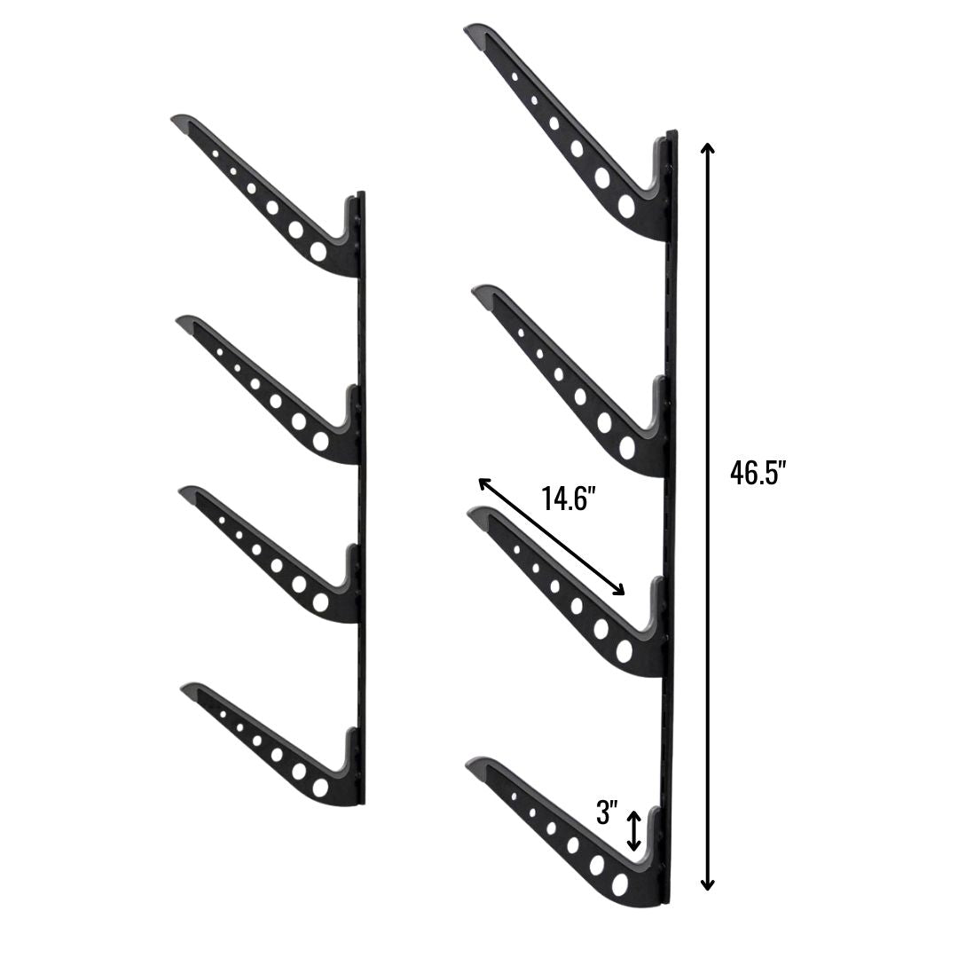 Outerbanks Surfboard Storage | Adjustable XSR | 4 Level | Black