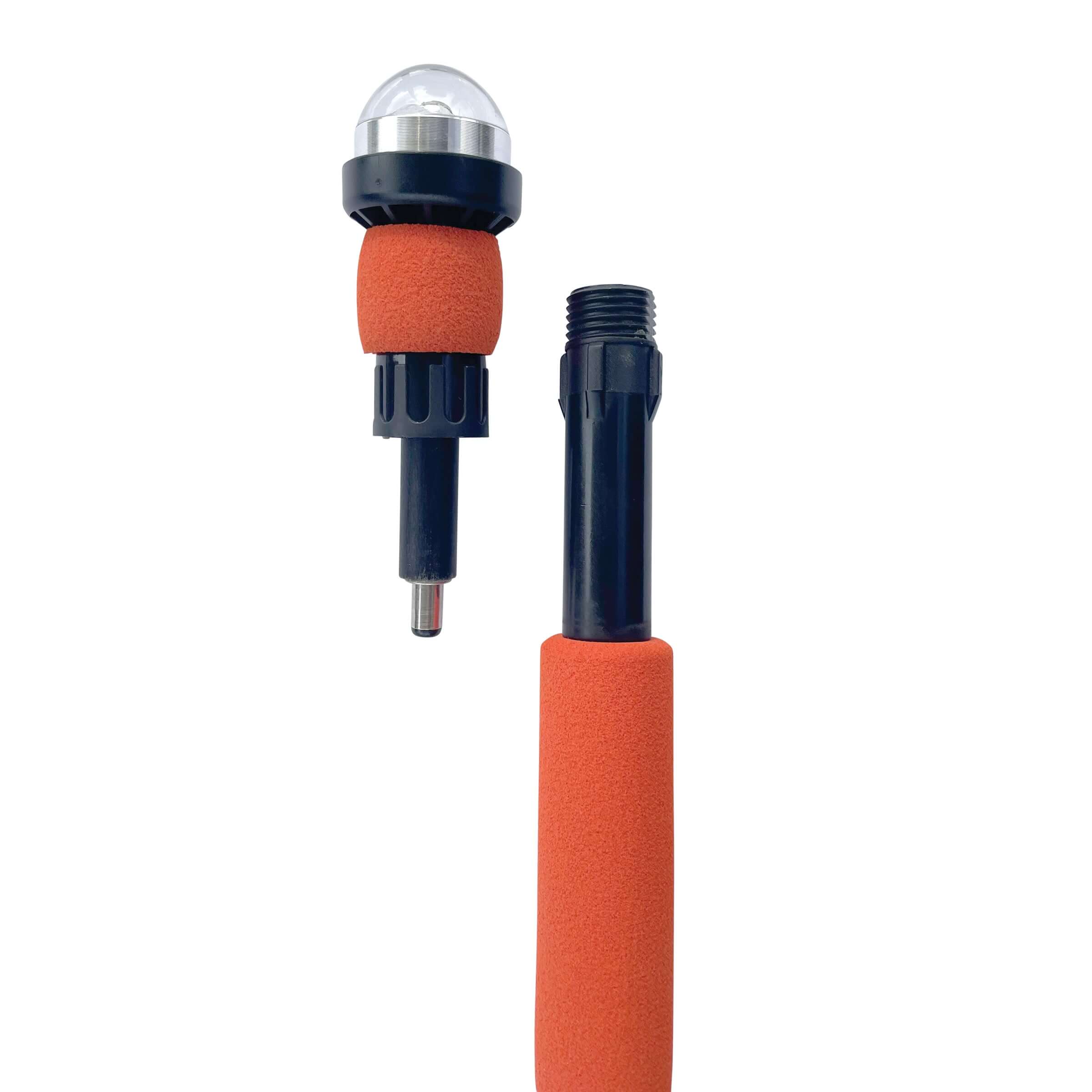 Paratonnerre YP-LR360-PRO - NOUVEAUX connecteurs électriques filetés améliorés - Lumière de sécurité extensible et alimentée à 360 degrés, drapeau et support d'accessoires en option