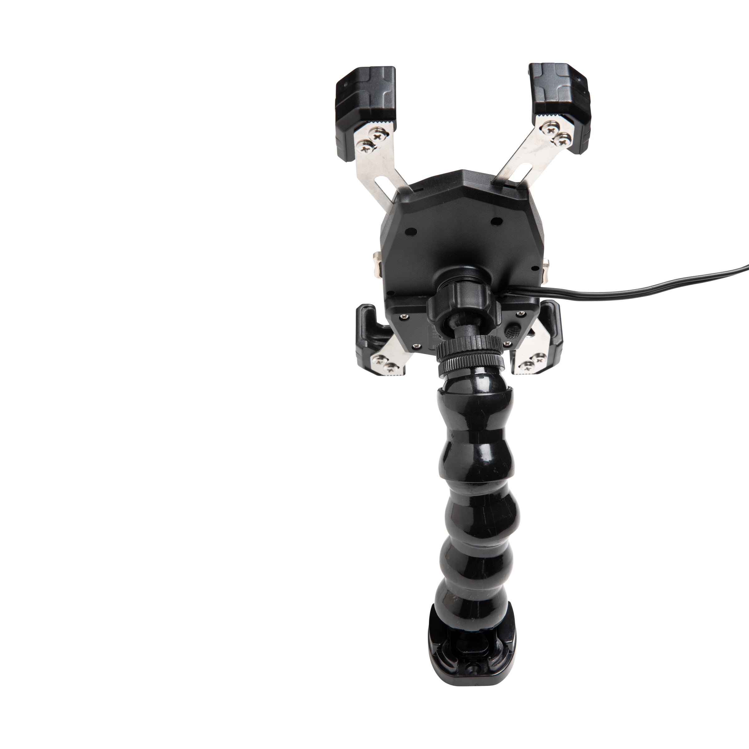YP-MPWC Chargeur rapide sans fil pour téléphone portable 12 volts (15W) | Utilisation d'une seule main | Support d'action à col de cygne réglable à 360 degrés