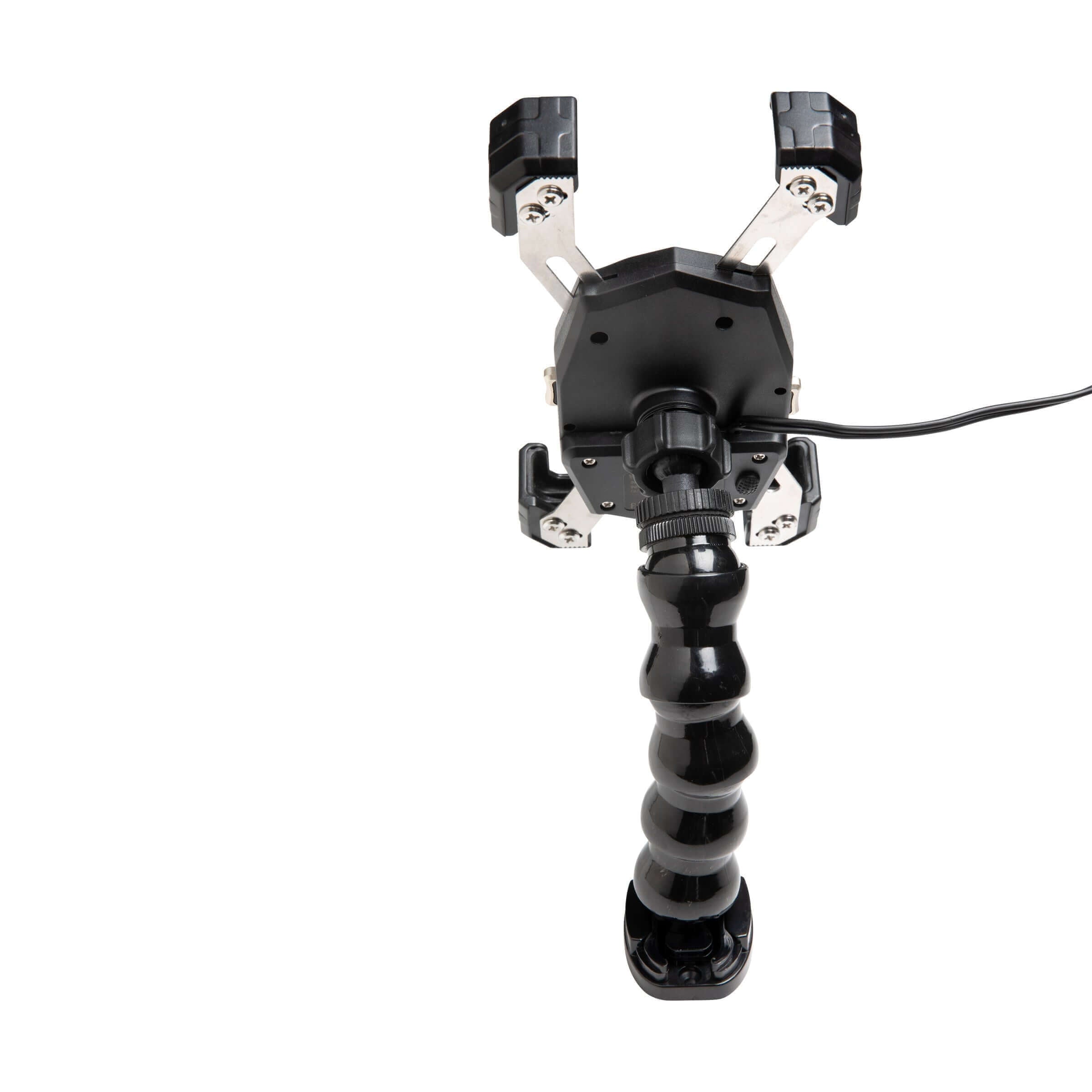 YP-MPWC Chargeur rapide sans fil pour téléphone portable 12 volts (15W) | Utilisation d'une seule main | Support d'action à col de cygne réglable à 360 degrés