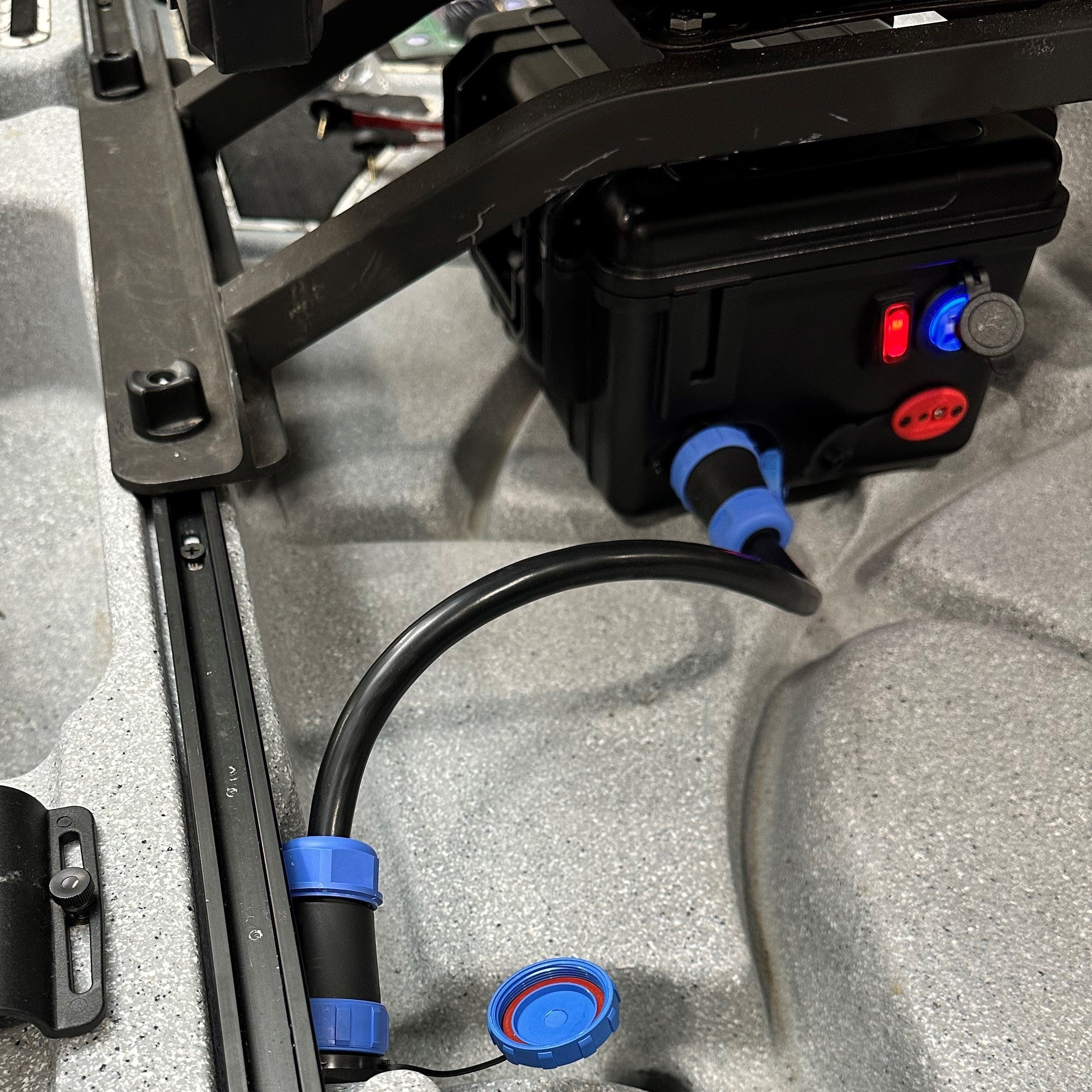 Kit de cavaliers à déconnexion rapide, étanche, 5 circuits, montage sur panneau et faisceau de cavaliers à deux fiches (YP-QD5X-18K)