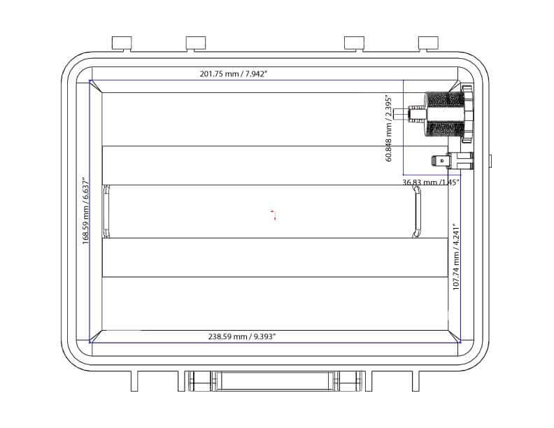 YP-BBK Boîtier de batterie du bloc d'alimentation