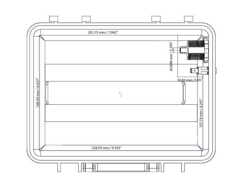 YP-BBK Boîtier de batterie du bloc d'alimentation