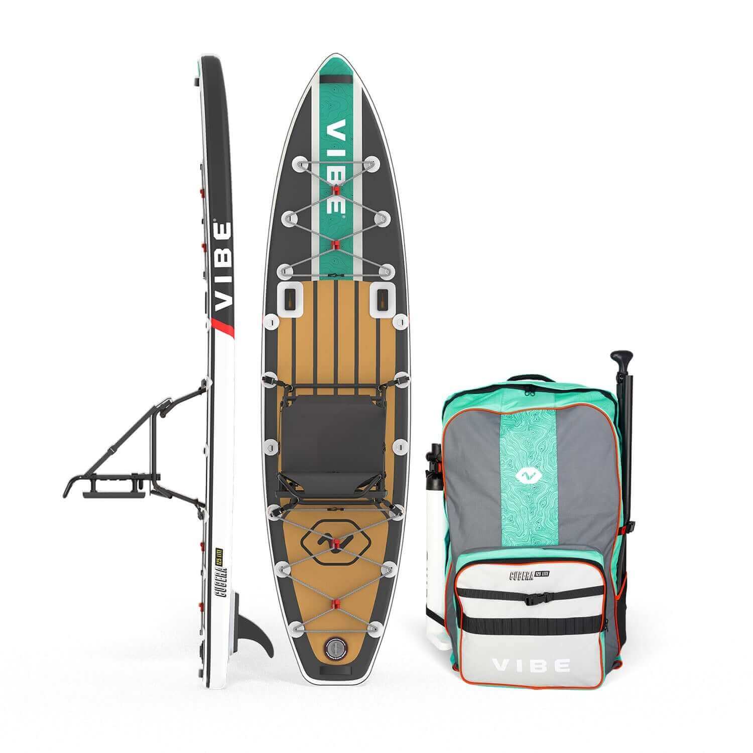 Cubera 125 Lite + Evolve adjustable Paddle + 25L Dry Bag + 30oz Tumbler + Mesh Bottle Holder + 20 Quart Cooler