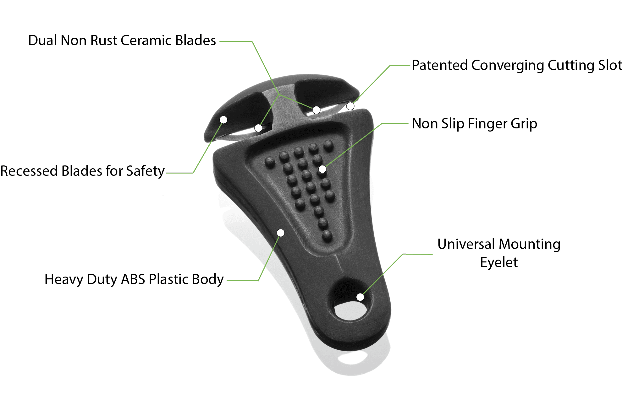 Line Cutterz Ceramic Blade Zipper Pull (tirette de fermeture éclair)