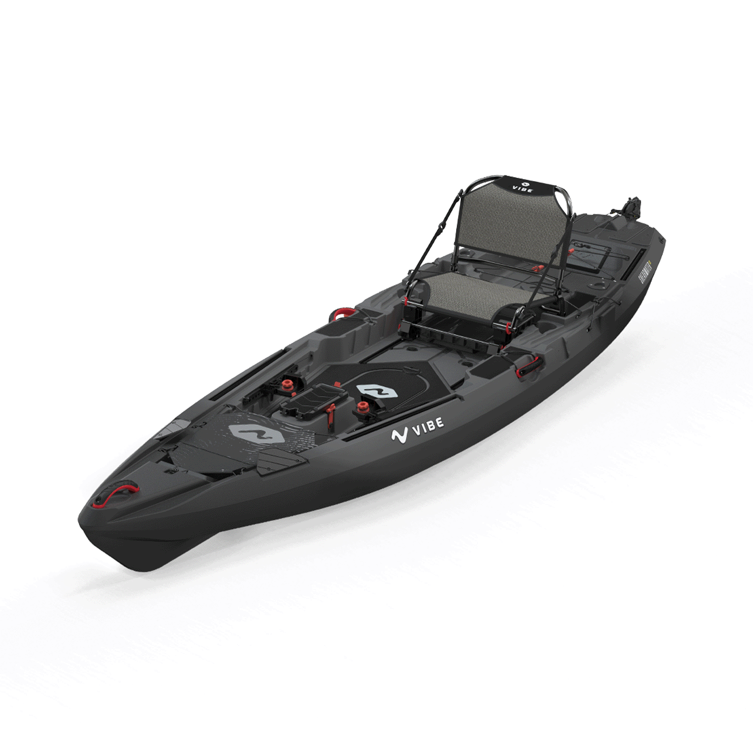 Shearwater 125 kayak with Impulse Pedal Kit and accessories for fishing adventures on the water.