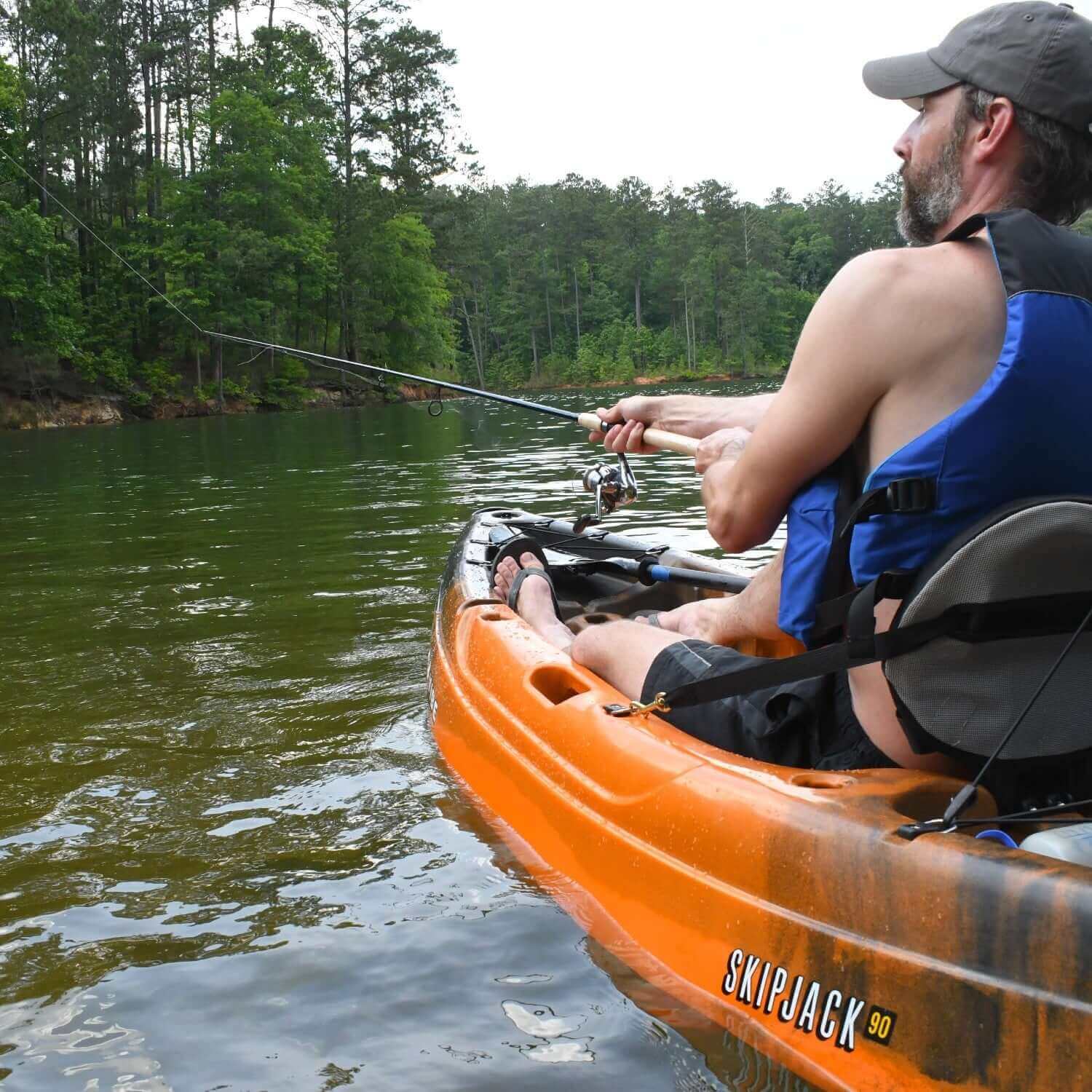 Skipjack 90 + Evolve Adjustable Paddle + Cable Lock + Kayak Stands + 10L Dry Bag