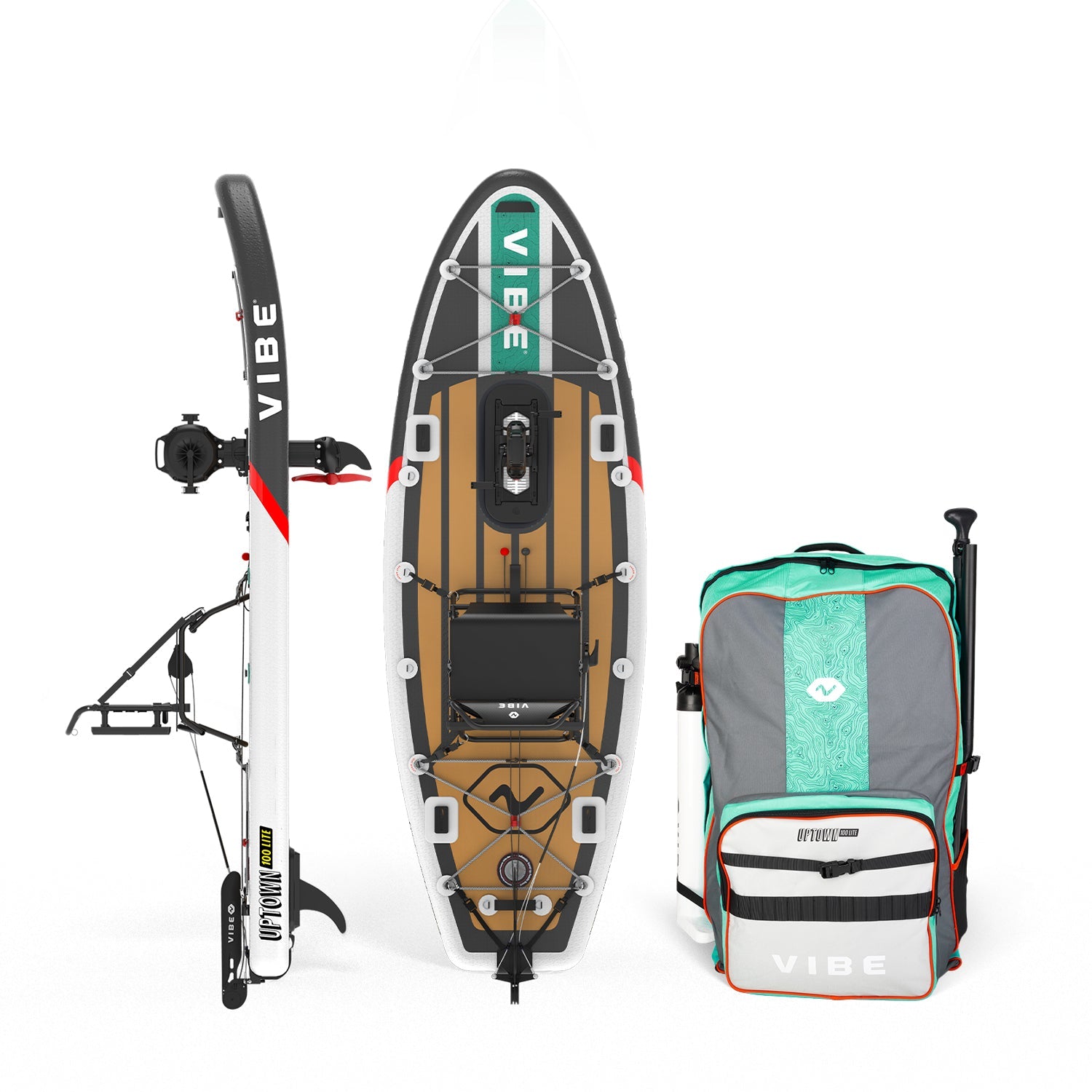 Uptown 100 Lite + 40% off accessories bundle! Including: Ember Carbon Paddle + 25lL Dry Bag + 30oz Tumbler + Mesh Bottle Holder + Summit Perch