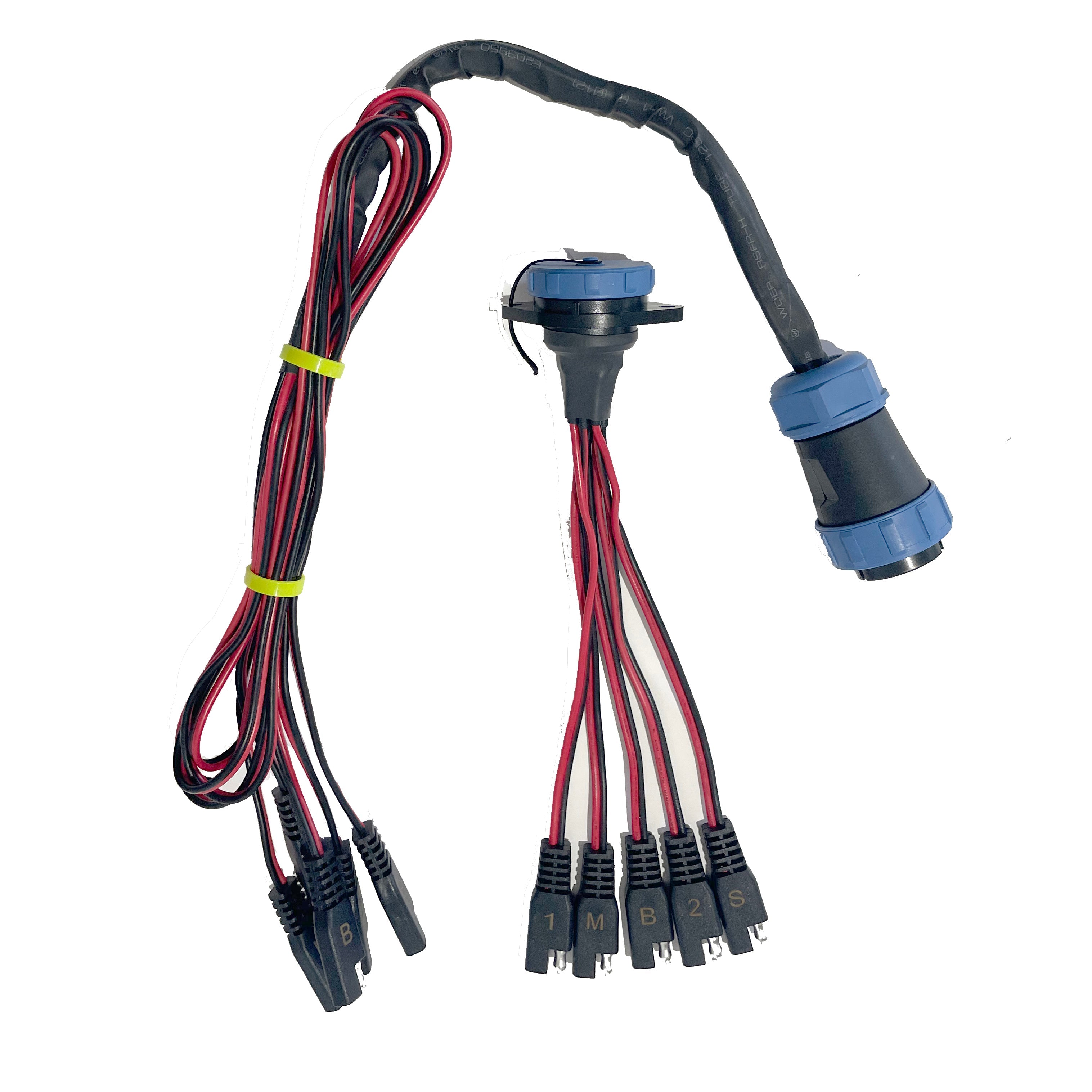 Kit de déconnexion rapide 5 circuits, étanche et robuste - montage sur panneau et faisceau (YP-QD5)