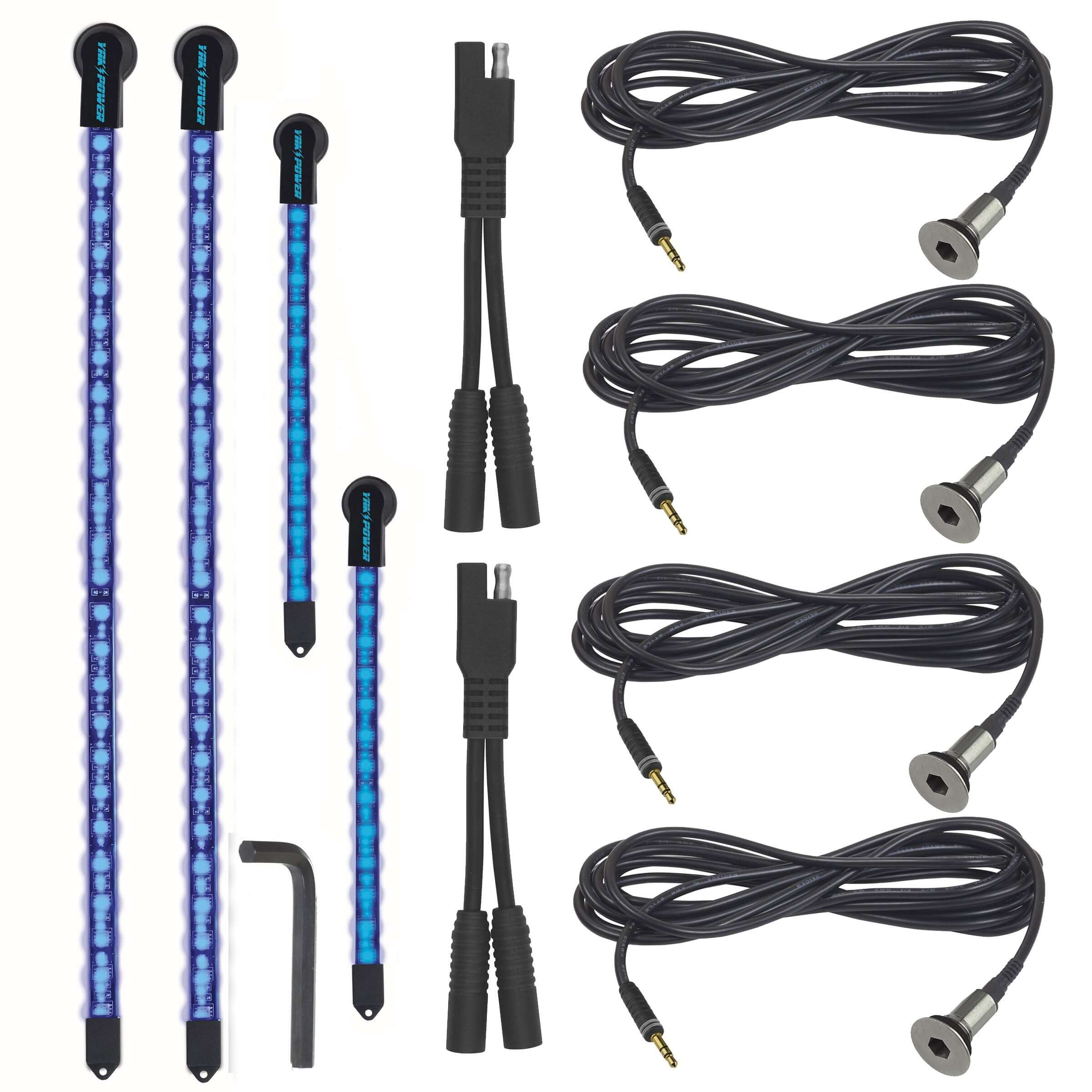 Kit complet d'éclairage LED, 4 pièces