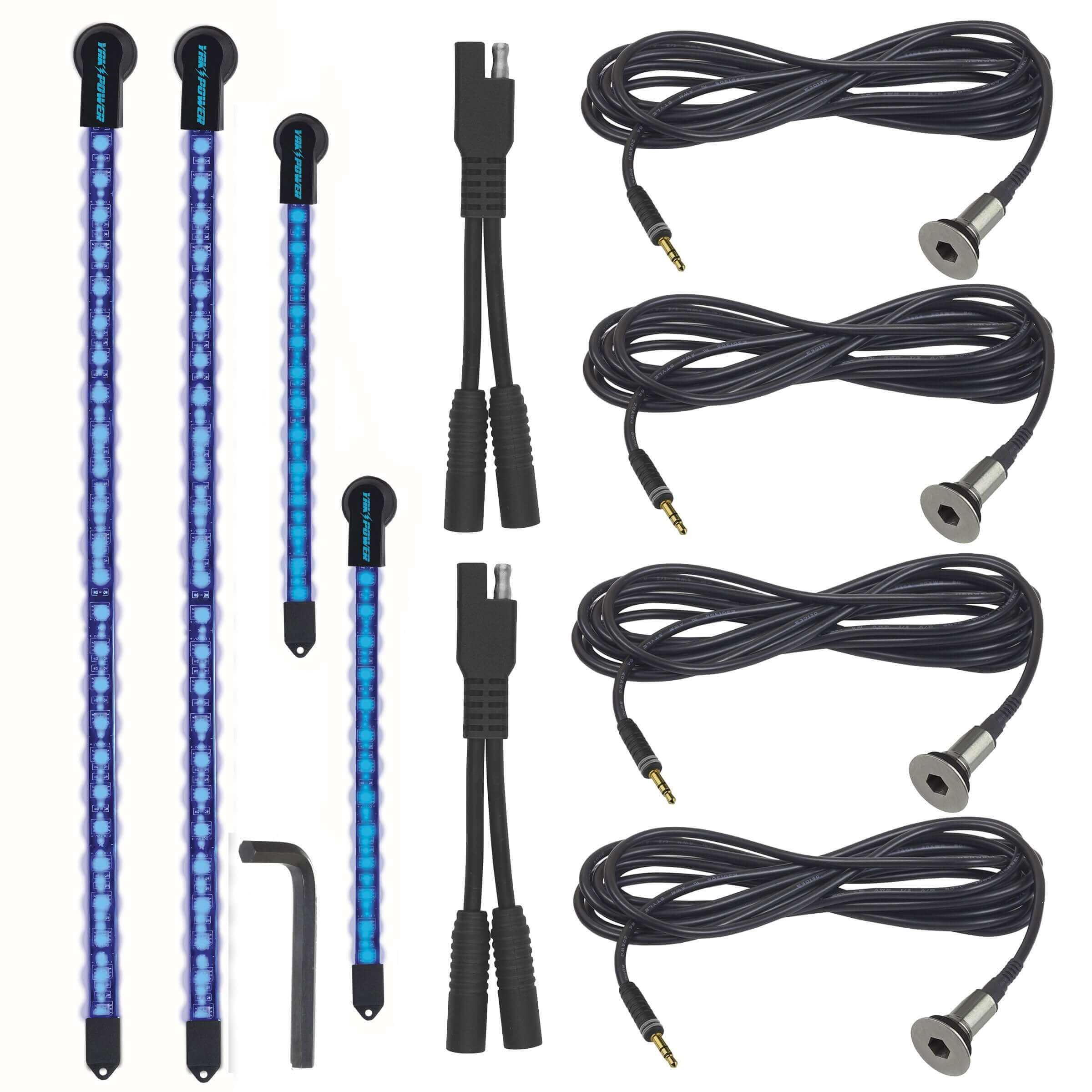Kit complet d'éclairage LED, 4 pièces