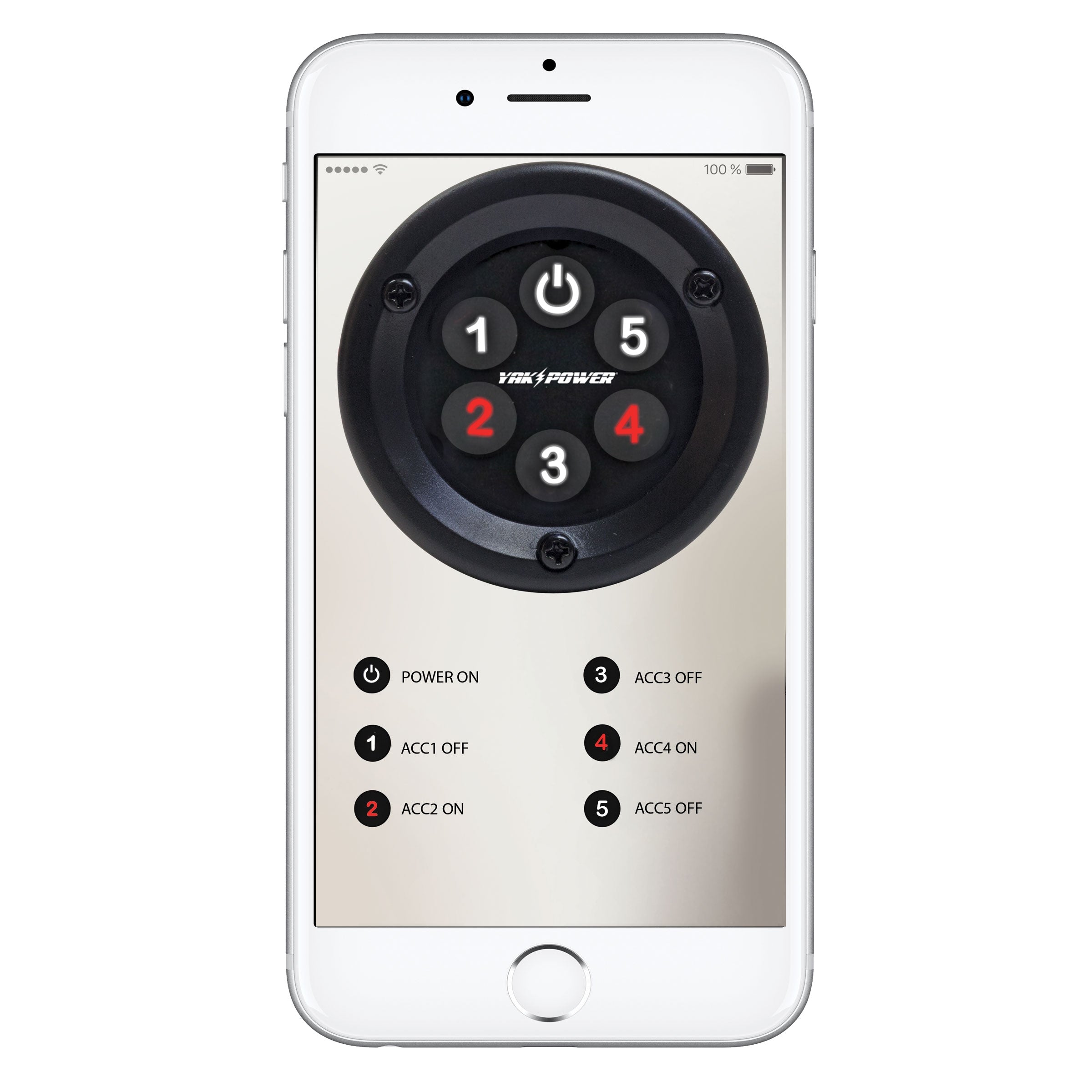 YP-RP5W-OR Système de commutation numérique sans fil à cinq circuits avec commande au volant