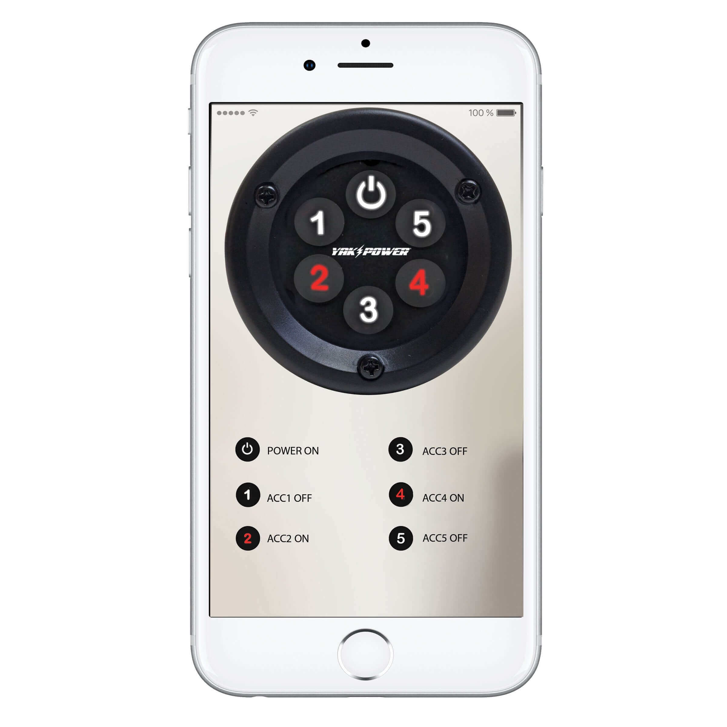 Station d'alimentation portable avec système de commutation numérique sans fil à 5 circuits (piles non incluses)