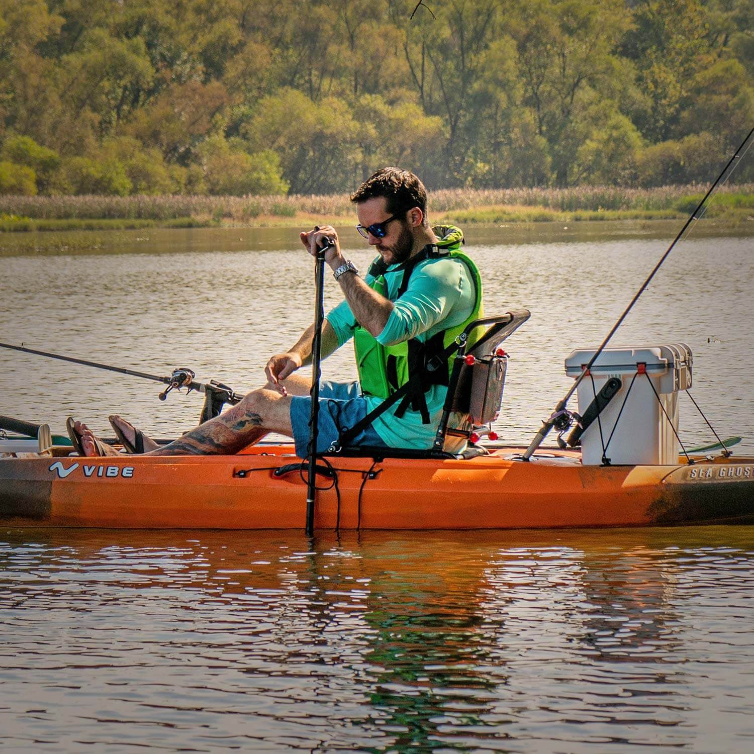 Anchor Pole - 7' Fiberglass 3 piece - Vibe Kayaks