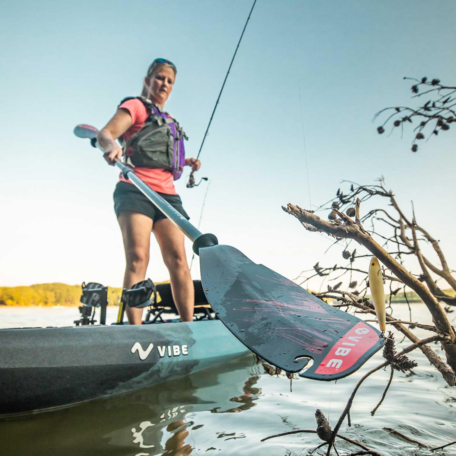 Ember Carbon Fiber Paddle (240-260cm adjustable) - Vibe Kayaks
