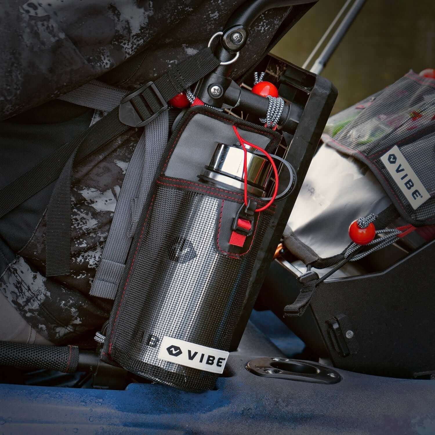 Porte-bouteille en maille 30 oz avec bouteille - Vibe Kayaks