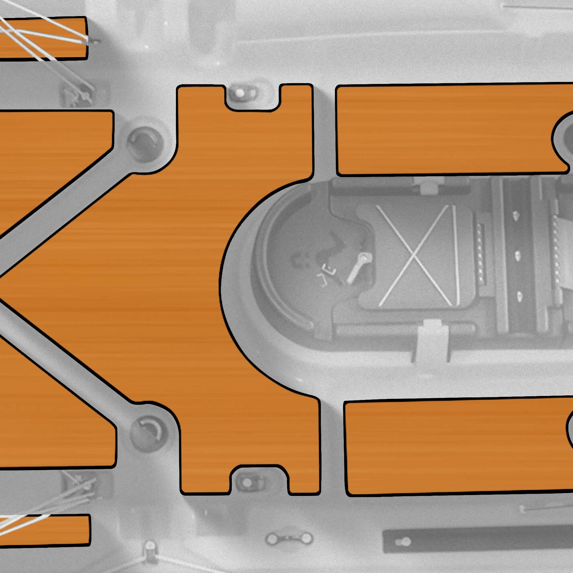 Sea Ghost 110 Premium Deck Padding - Vibe Kayaks