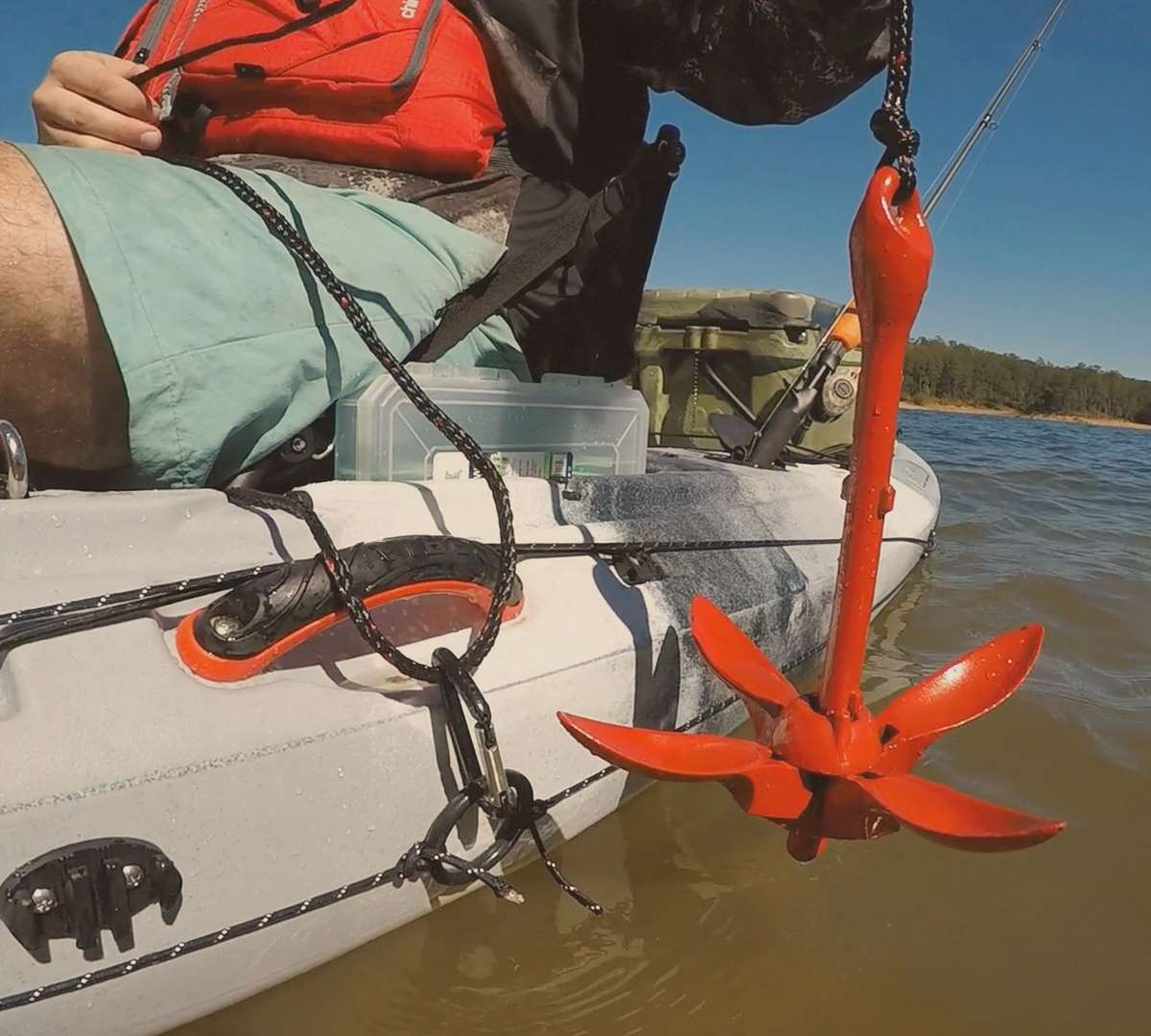 3.5lb Grapnel Anchor and 25ft Rope - Vibe Kayaks