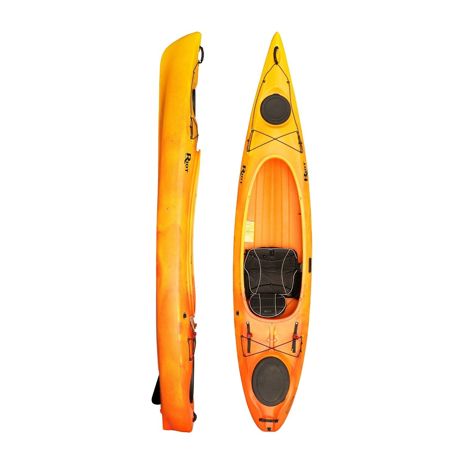 Kayak Bayside 12 HV Sunset Top et Side