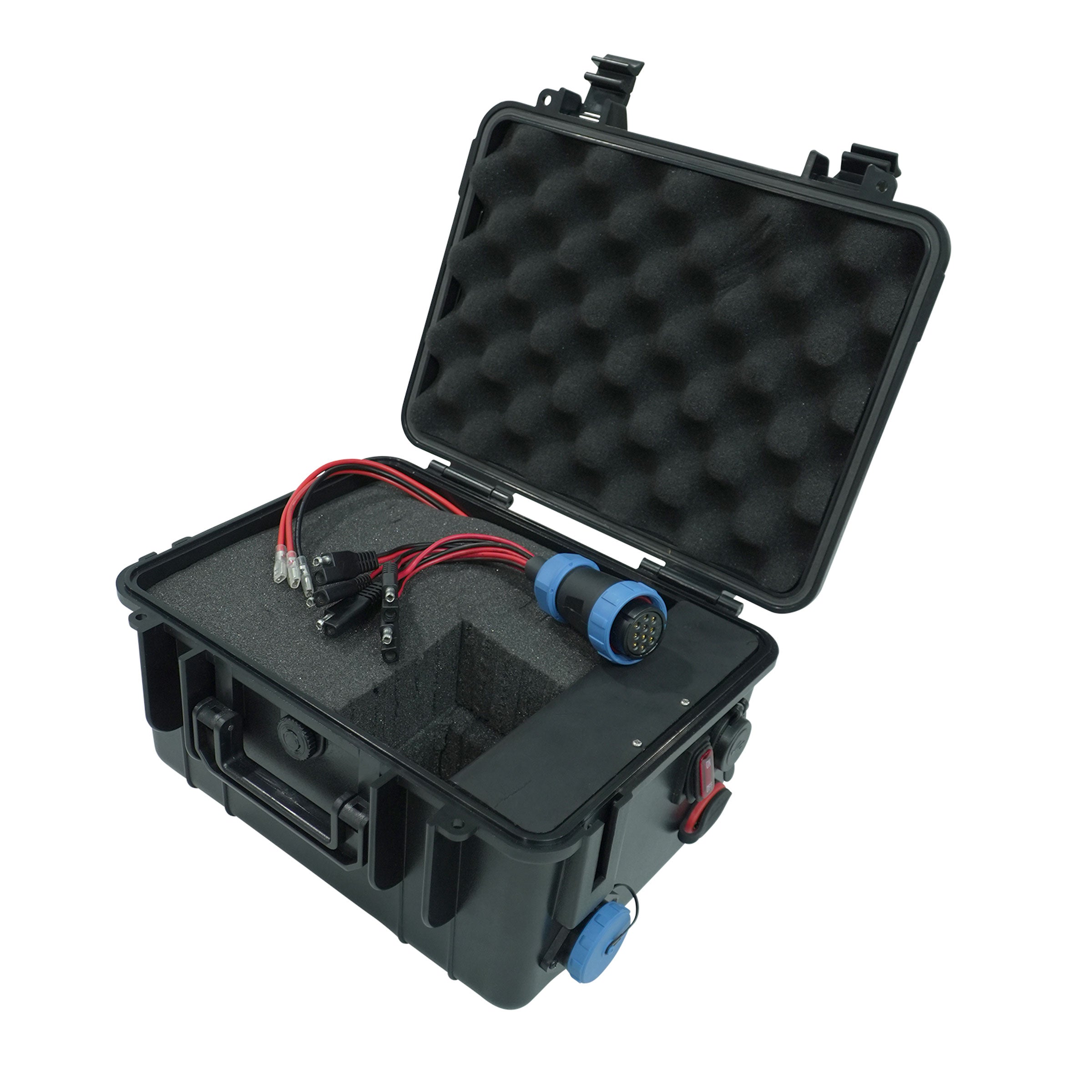 Station d'alimentation portable avec système de commutation numérique sans fil à 5 circuits (piles non incluses)