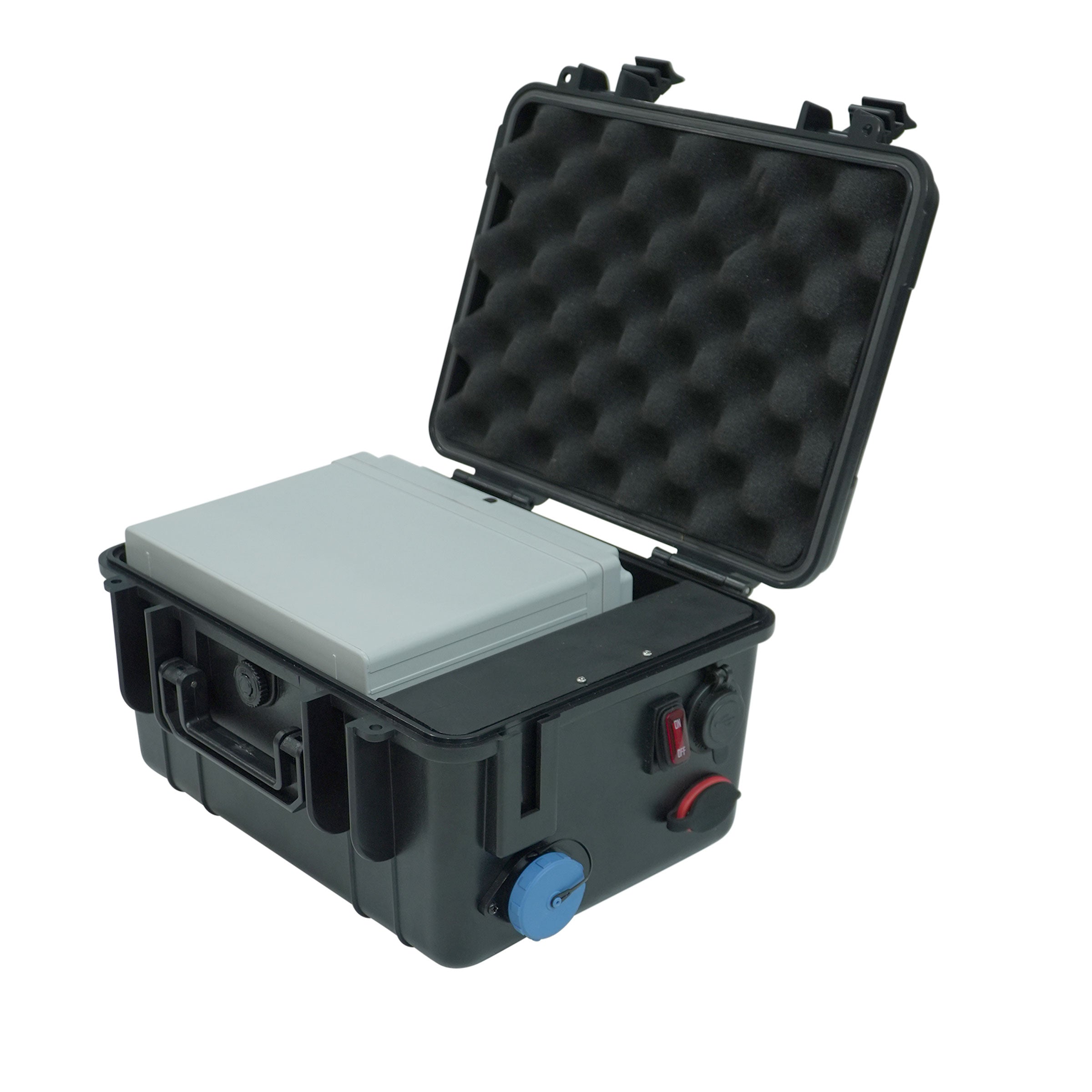Station d'alimentation portable avec système de commutation numérique sans fil à 5 circuits (piles non incluses)
