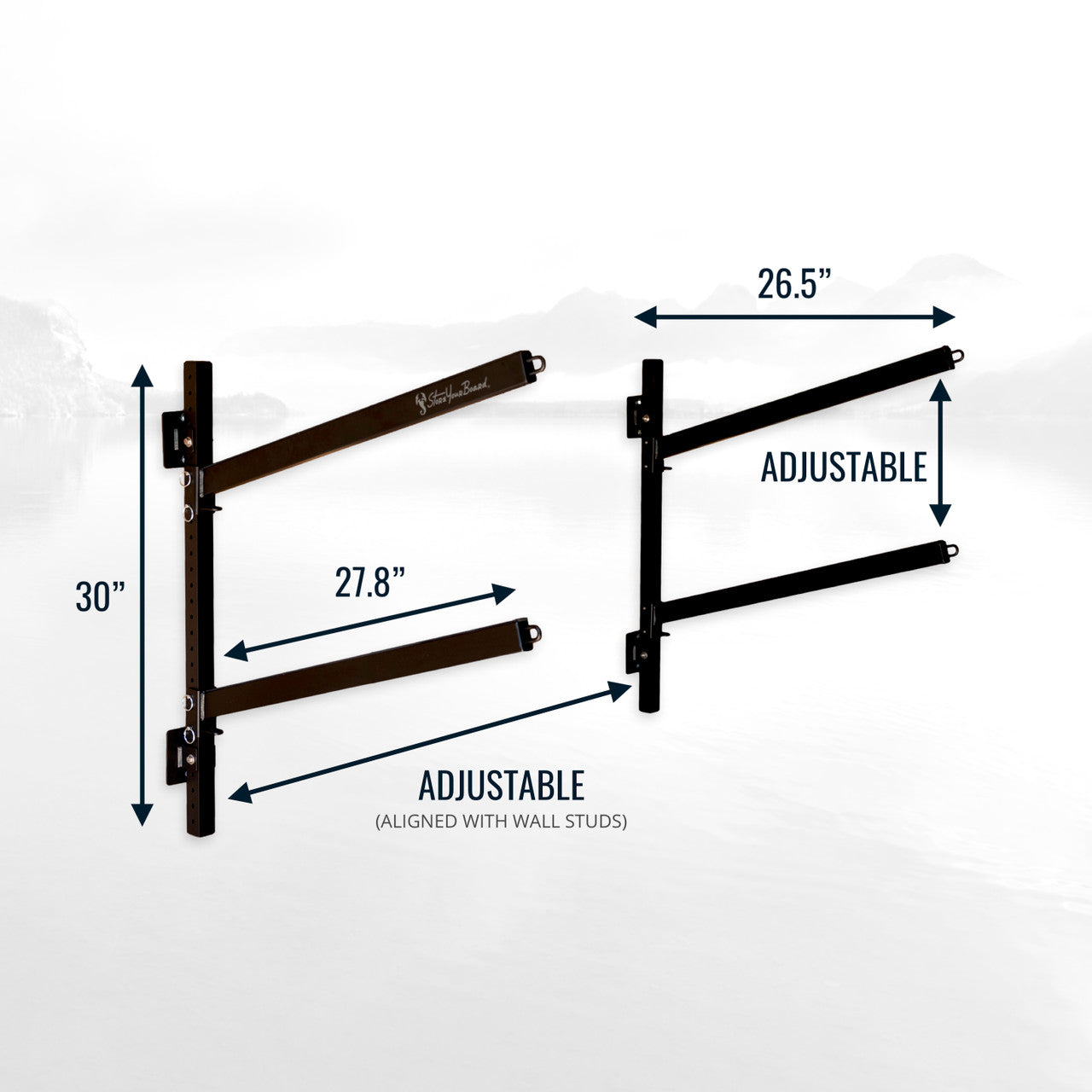 Vibe Kayaks Shenandoah Kayak Wall Mount Rack