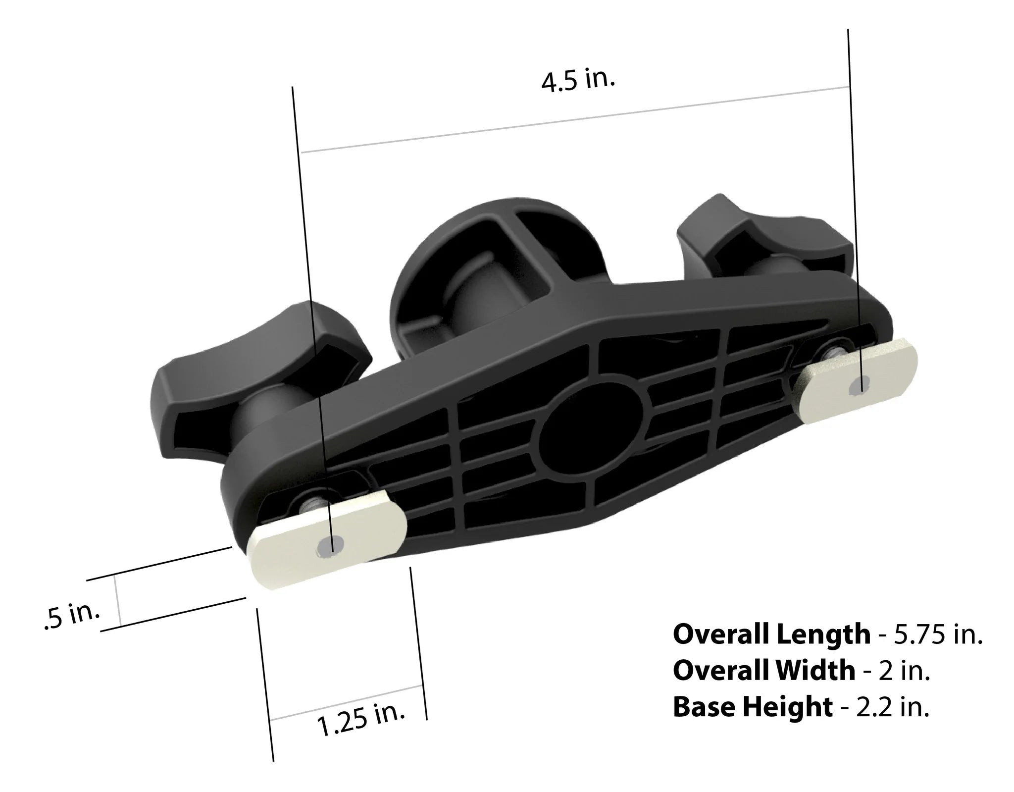 Stealth Kayak Rail Mount Base