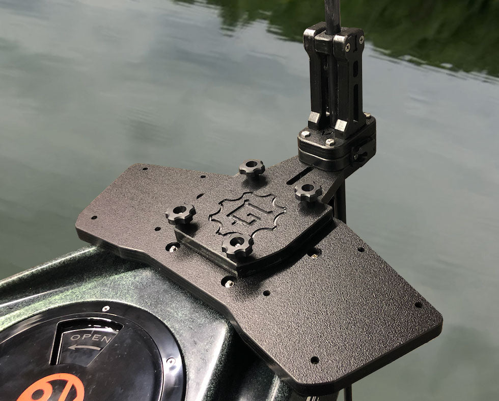 Triple Accessory Plate for Jackson, Bonafide 127, Hobie Outback