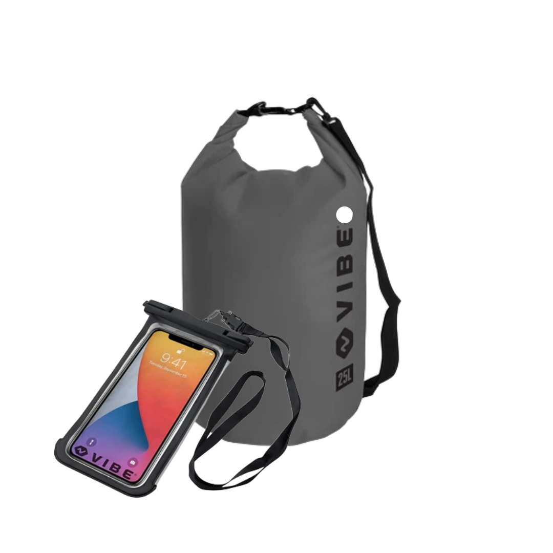 Set de sac étanche 25L et étui pour téléphone portable