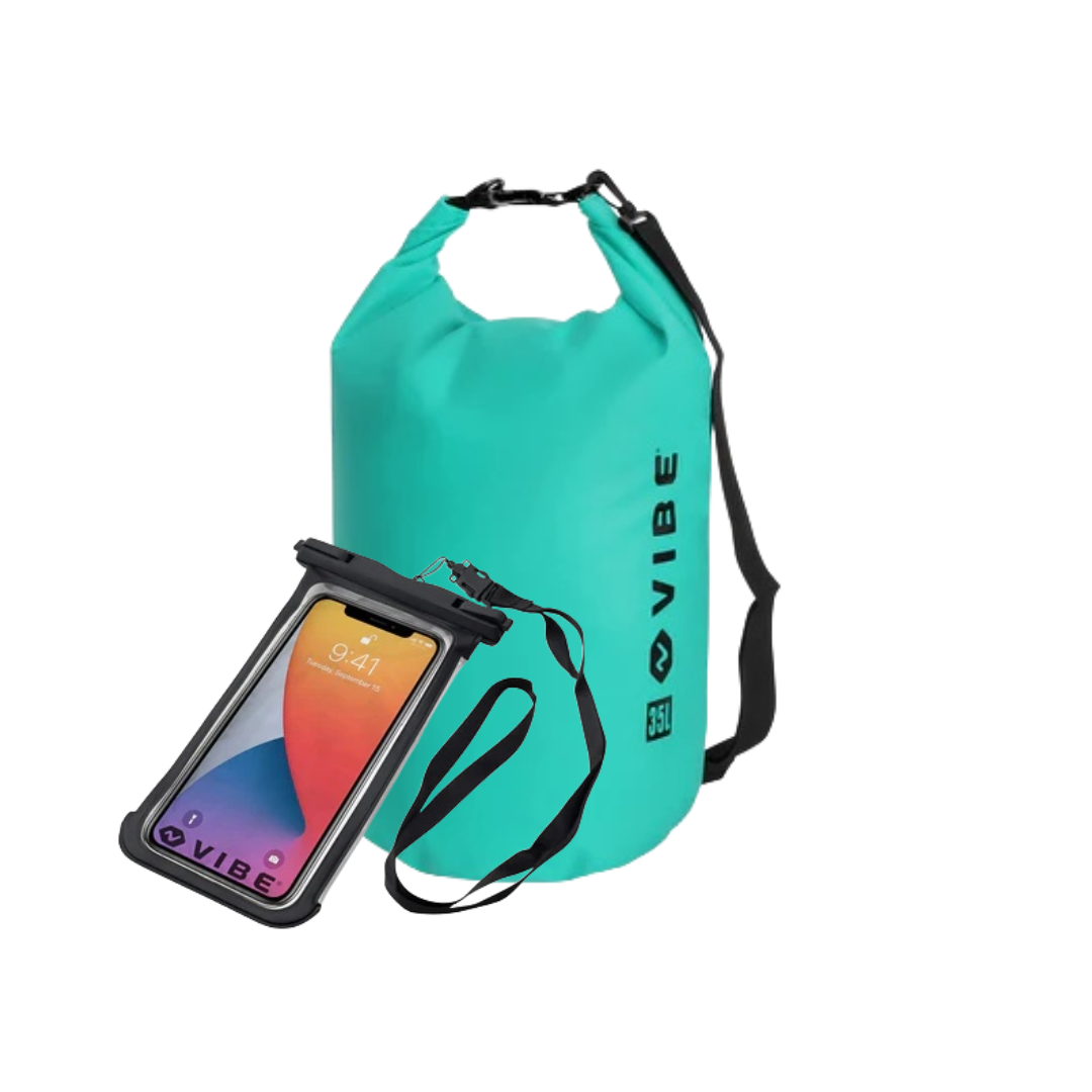 Set de sac étanche 25L et étui pour téléphone portable