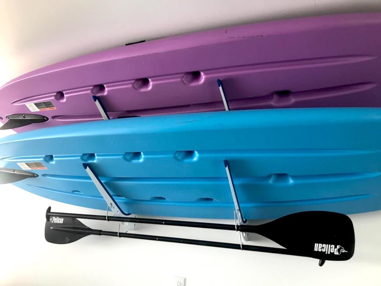 Adjustable SUP Wall Rack | 2 Paddleboard Storage - Vibe Kayaks