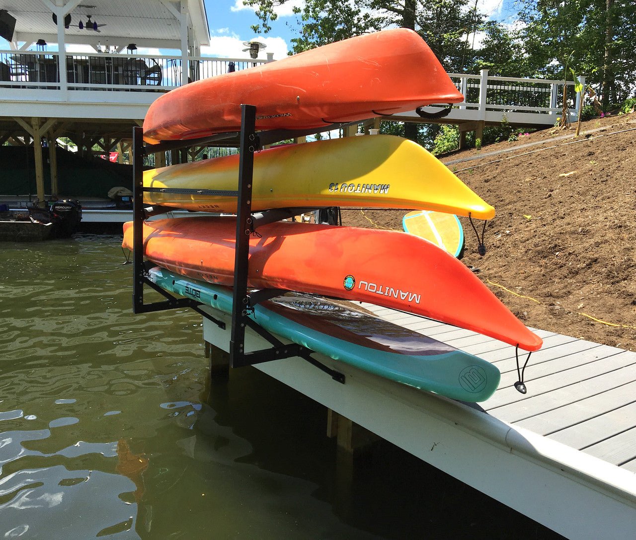 G - Kayak Dock Storage Rack | Adjustable Levels | Over The Water - Vibe Kayaks