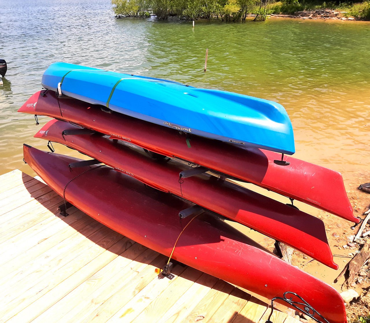 G - Kayak Dock Storage Rack | Adjustable Levels | Over The Water - Vibe Kayaks