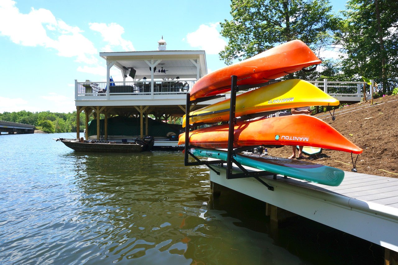 G - Rack de rangement pour quai de kayak | Niveaux réglables | Au dessus de l'eau - Vibe Kayaks