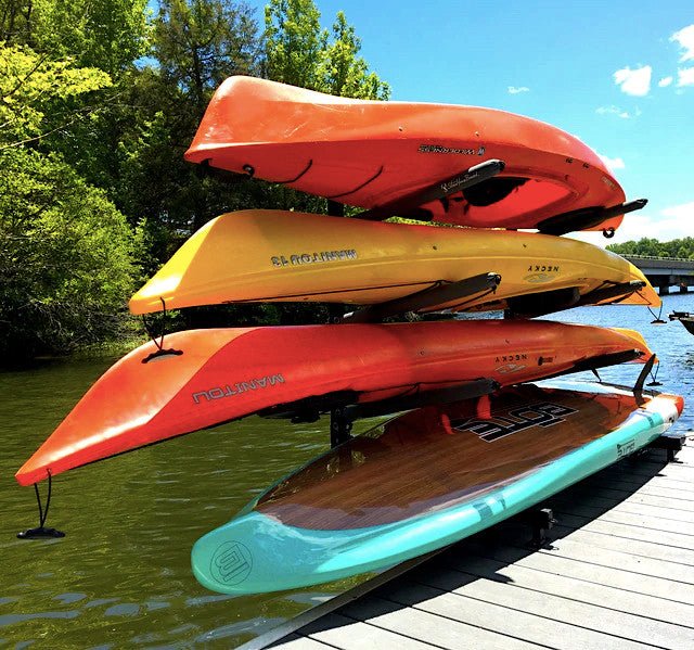 G - Kayak Dock Storage Rack | Adjustable Levels | Over The Water - Vibe Kayaks