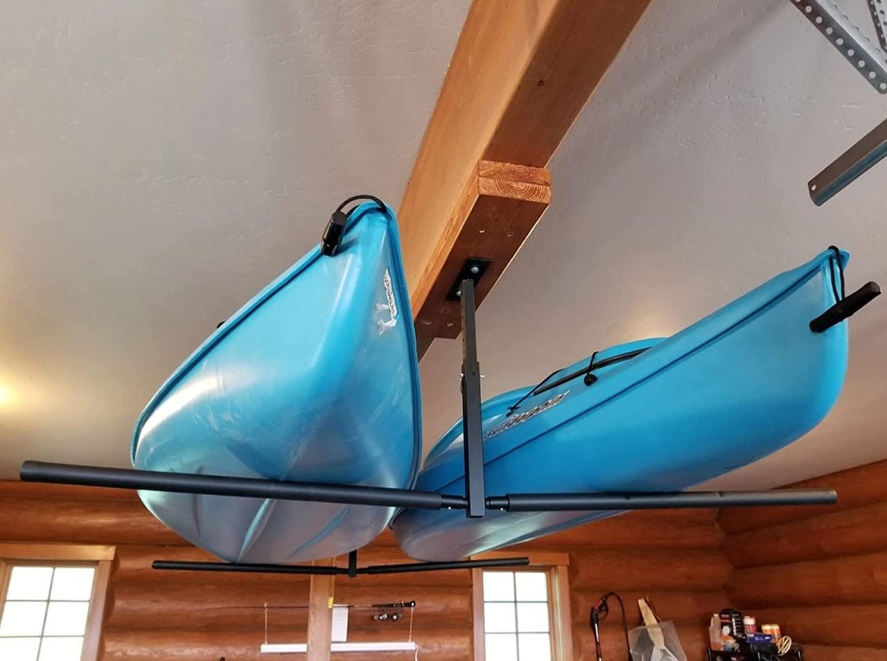 Hi - Port 2 Kayak Ceiling Rack | Adjustable Overhead Storage Mount - Vibe Kayaks