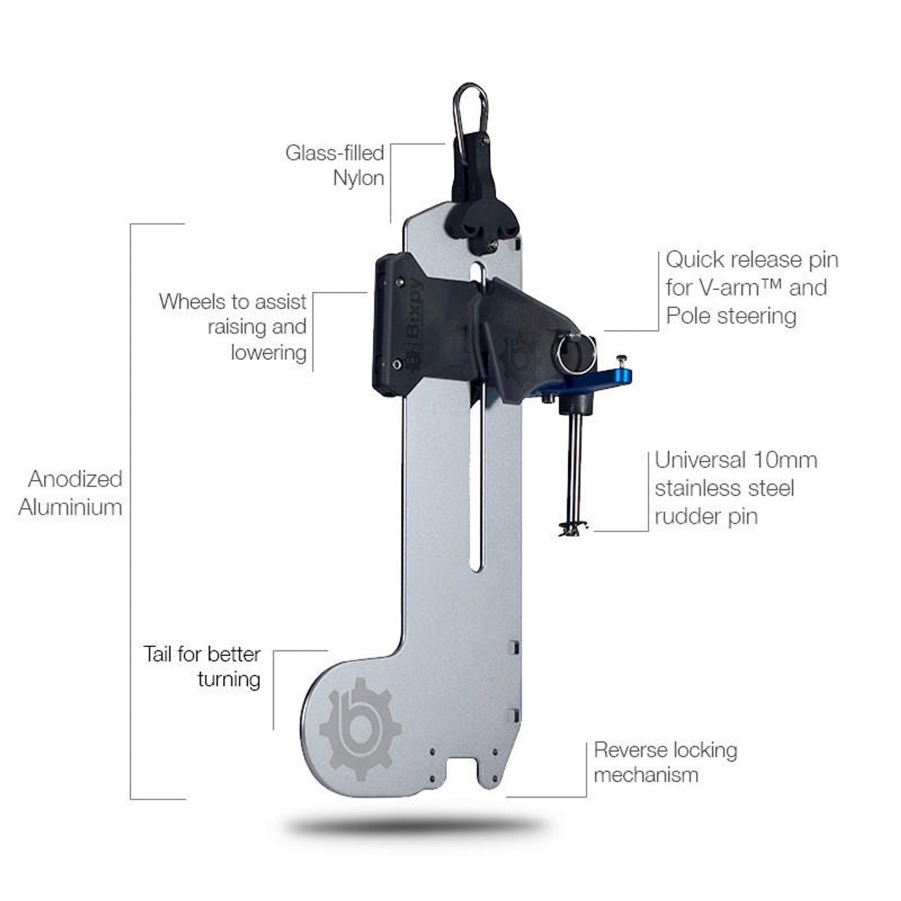 Universal Versa Rudder™ With Steering - Vibe Kayaks