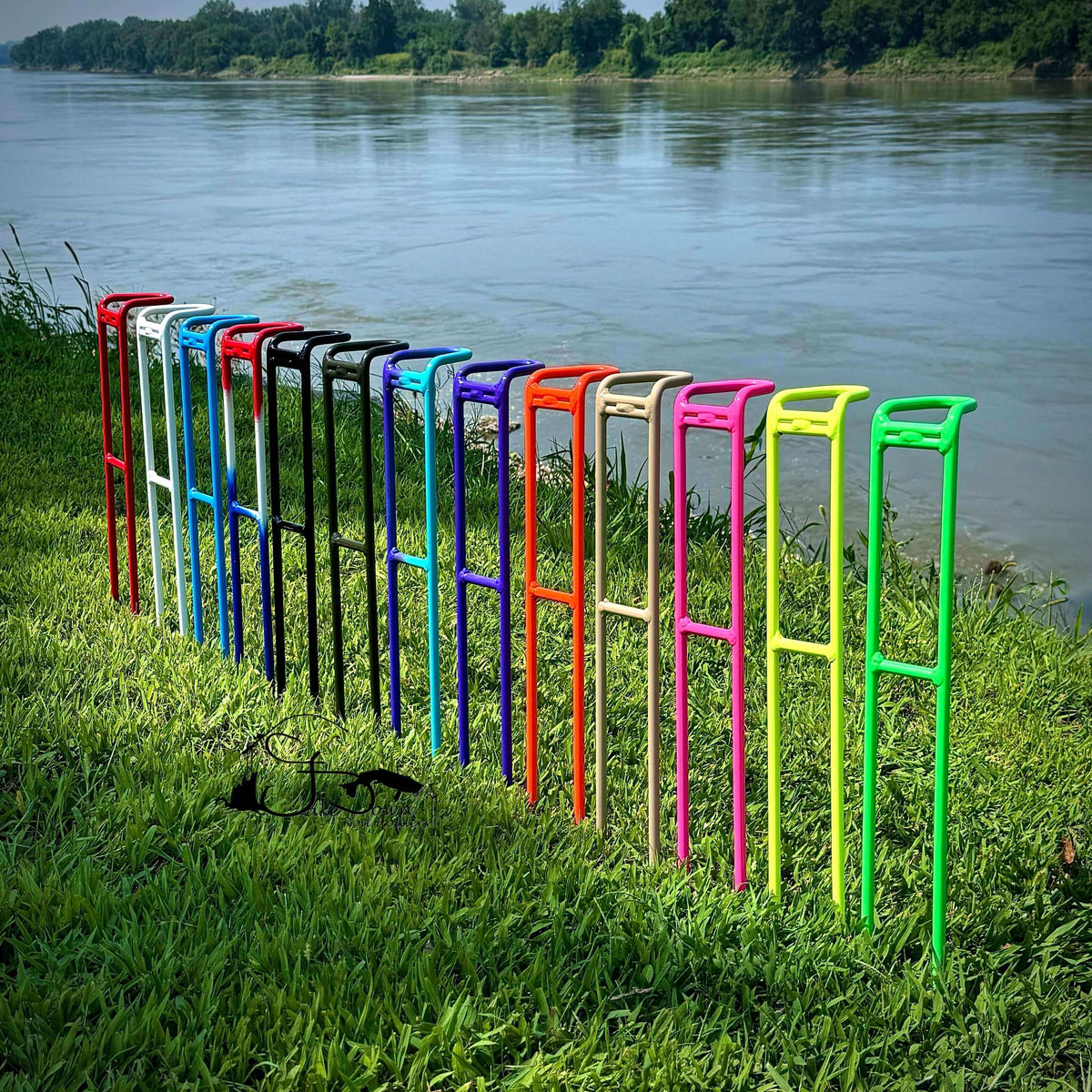 Rod Rack For Bank Takedown 3 Position Bank Fishing Rod Holder | Vibe Kayaks