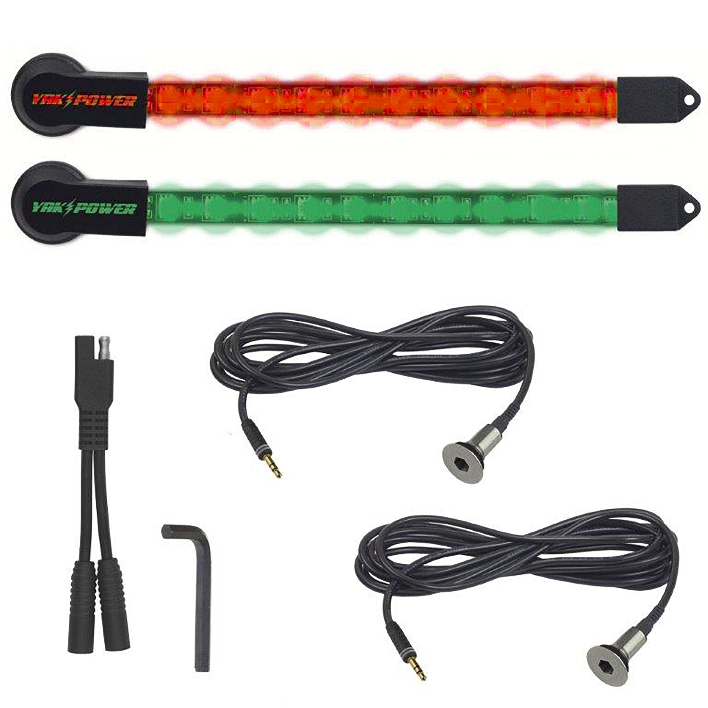 YP-LEDK-RG210 Kit d'éclairage LED 10", 2 pièces - rouge et vert
