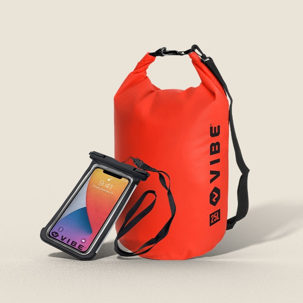 25L Dry Bag and Cell Phone Case Bundle