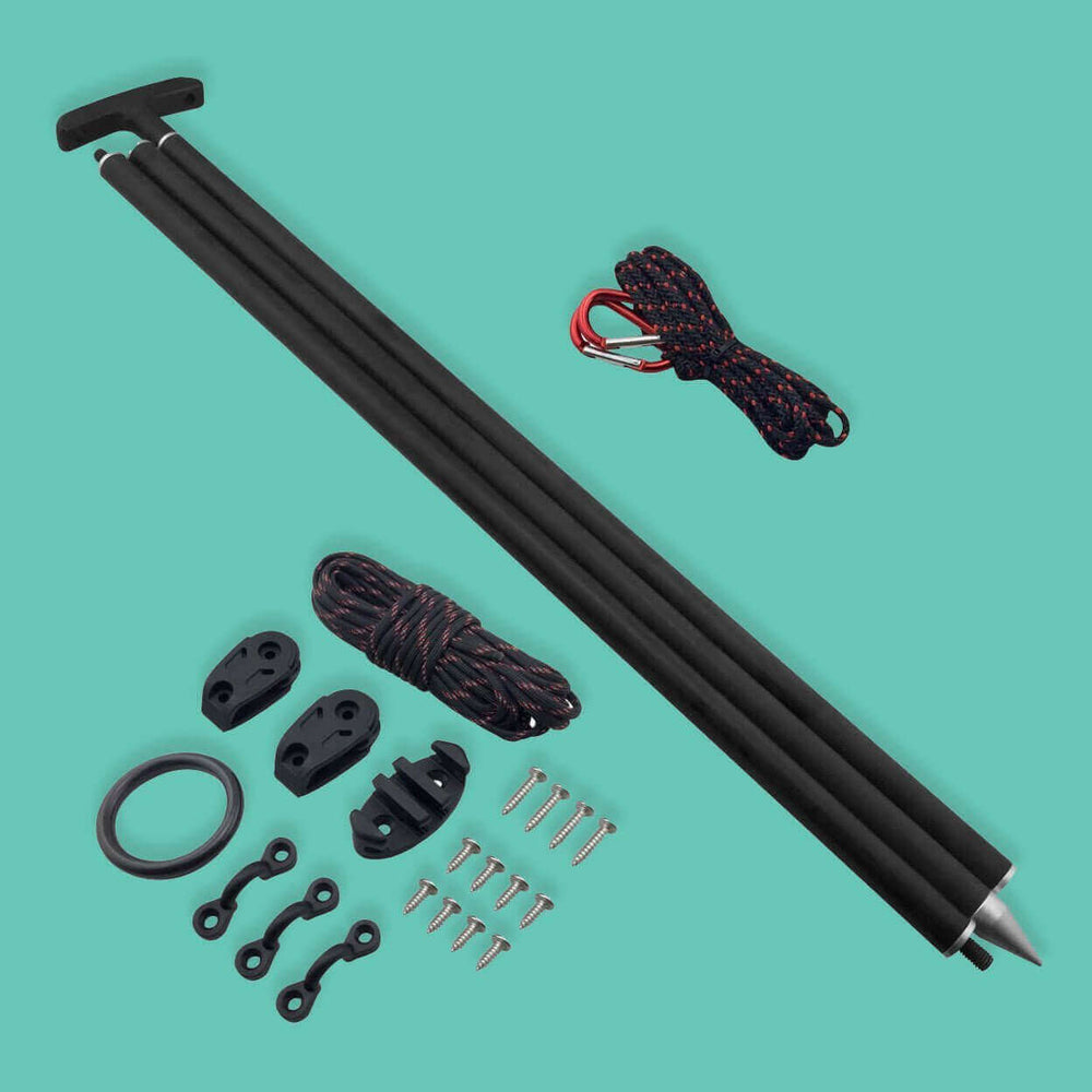 Anchor Pole Bundle Trolley & 7' Fiberglass Anchor Pole Vibe Kayaks