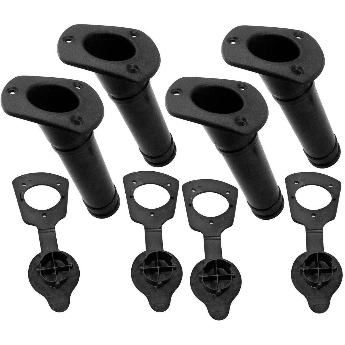Flush Mount Rod Holder with Rubber Gasket & Cap - Vibe Kayaks